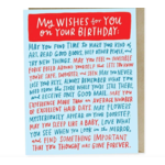Card - My Wishes For You On Your Birthday...