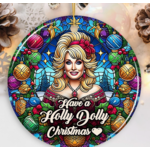 Ornament - Holly Dolly Christmas - Dolly Parton - Ceramic