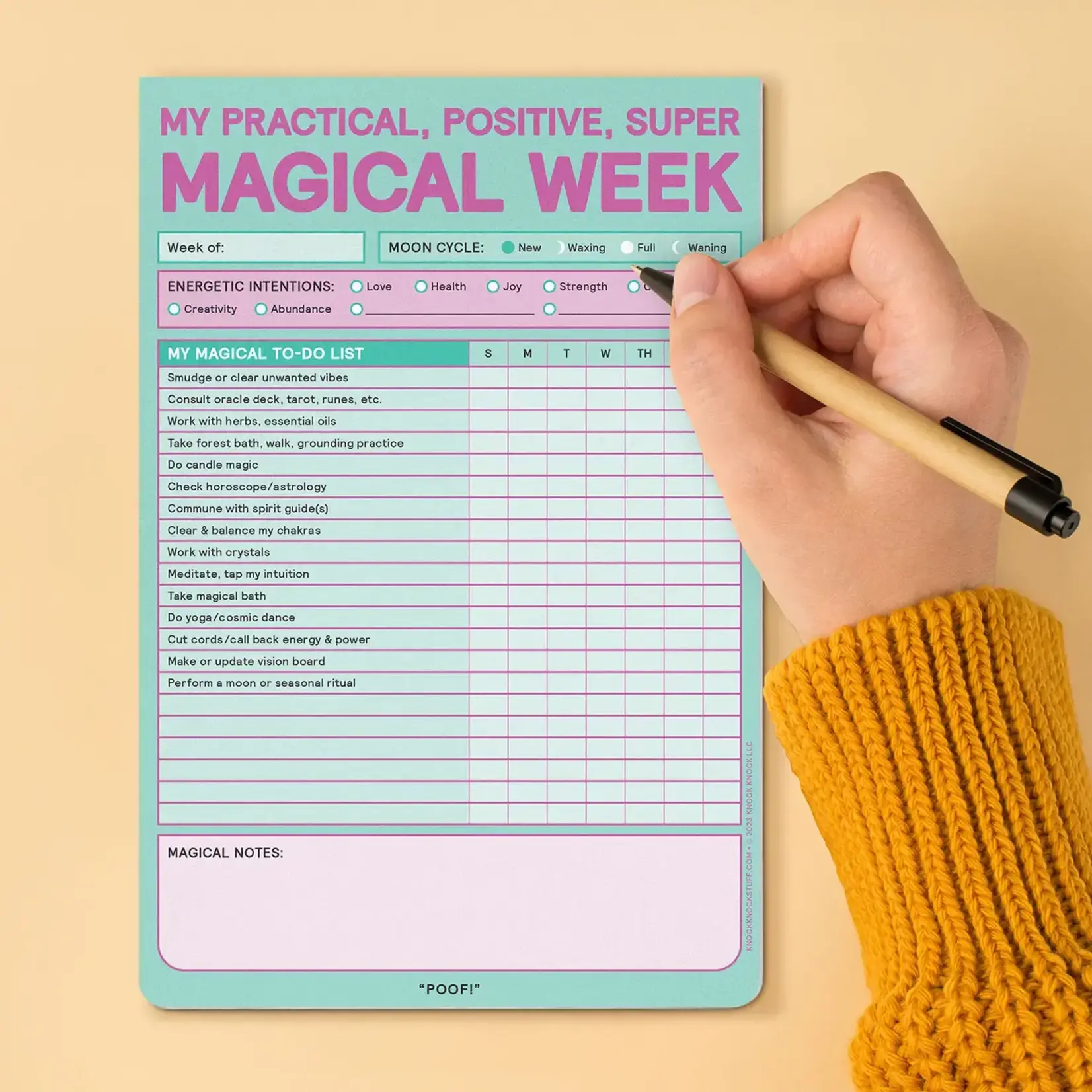 Notepad - My Practical, Positive, Super Magical Week
