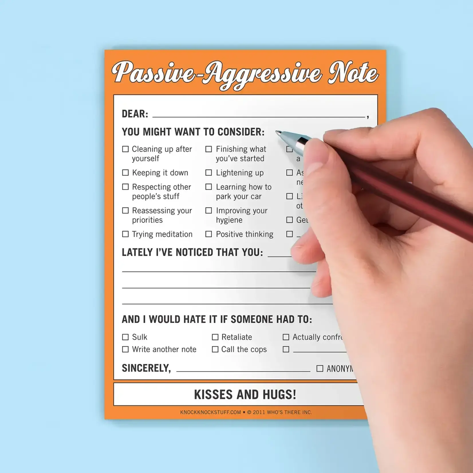 Notepad - Passive Aggressive Note