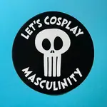 Sticker - Let's Cosplay Masculinity (Long Skull Often Used By Whyte Supr*macists)