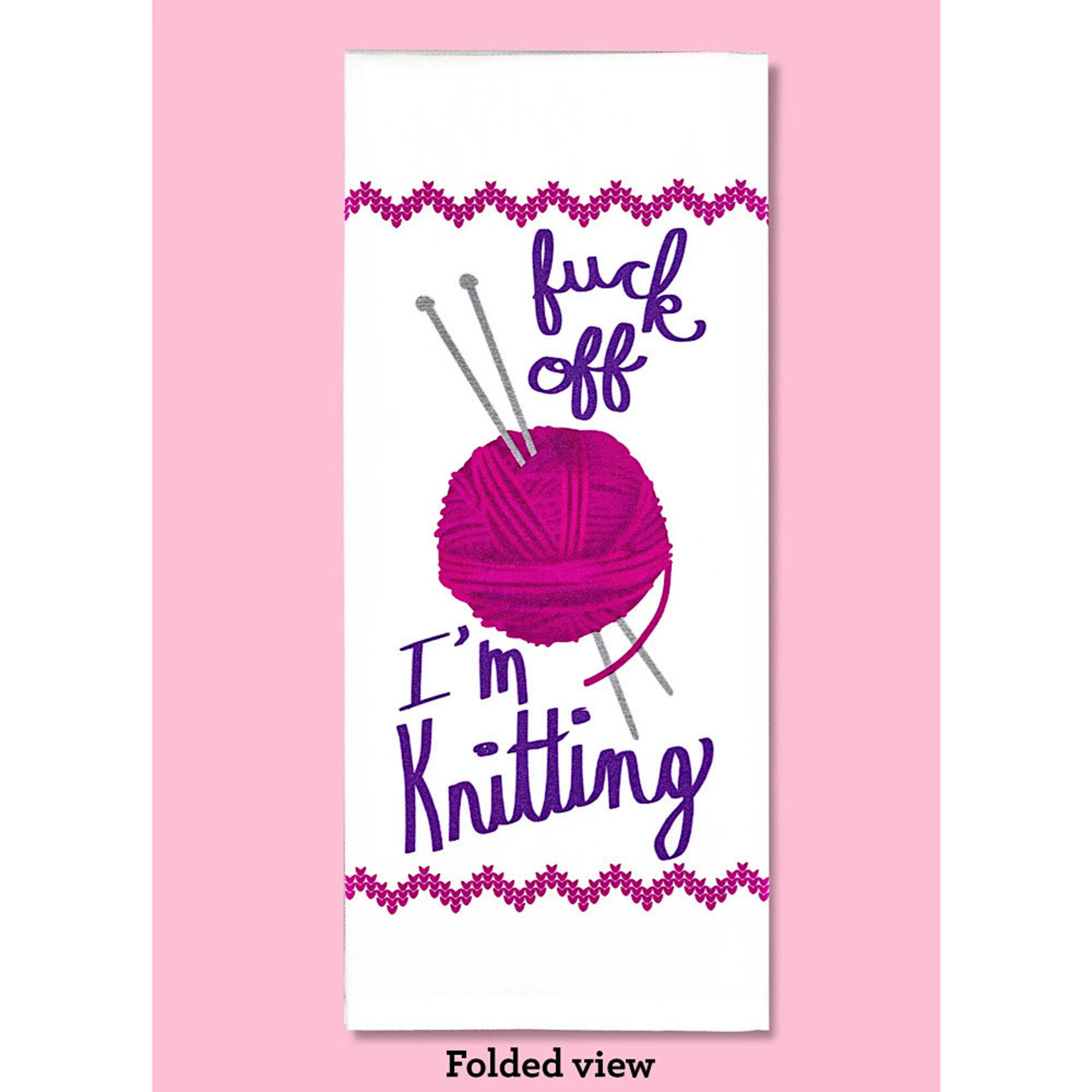 Dish Towel (Premium) - Fuck Off I’m Knitting