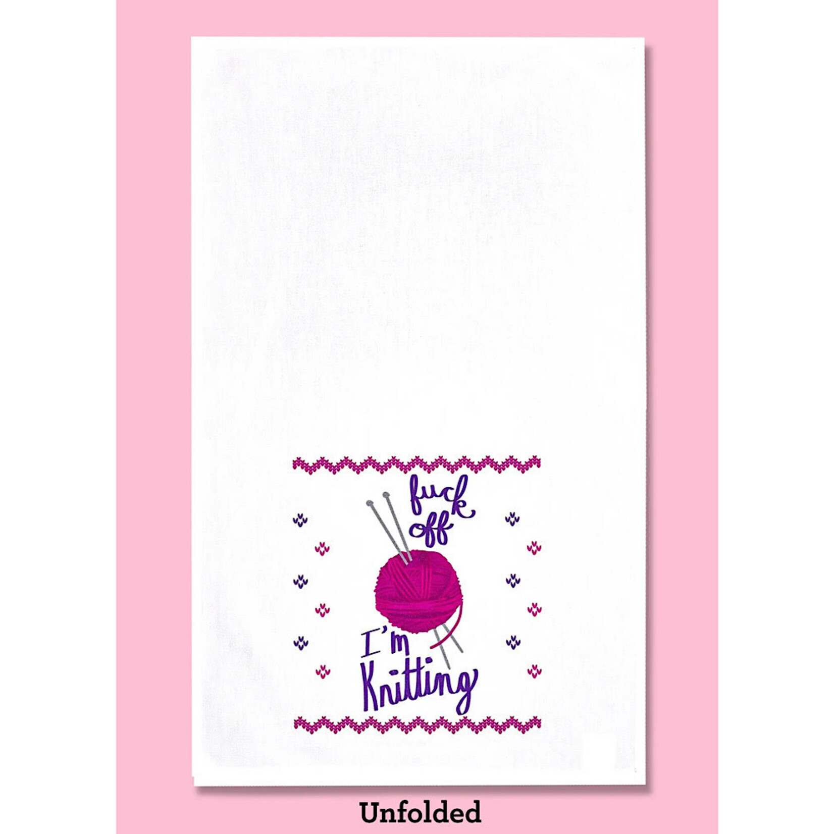 Dish Towel (Premium) - Fuck Off I’m Knitting