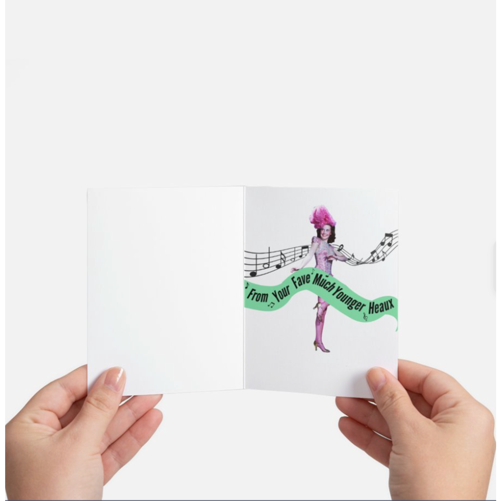 Card - #BD-25-15 - Happy Birthday You Old Slag INSIDE: From Your Fave Much Younger Heaux!
