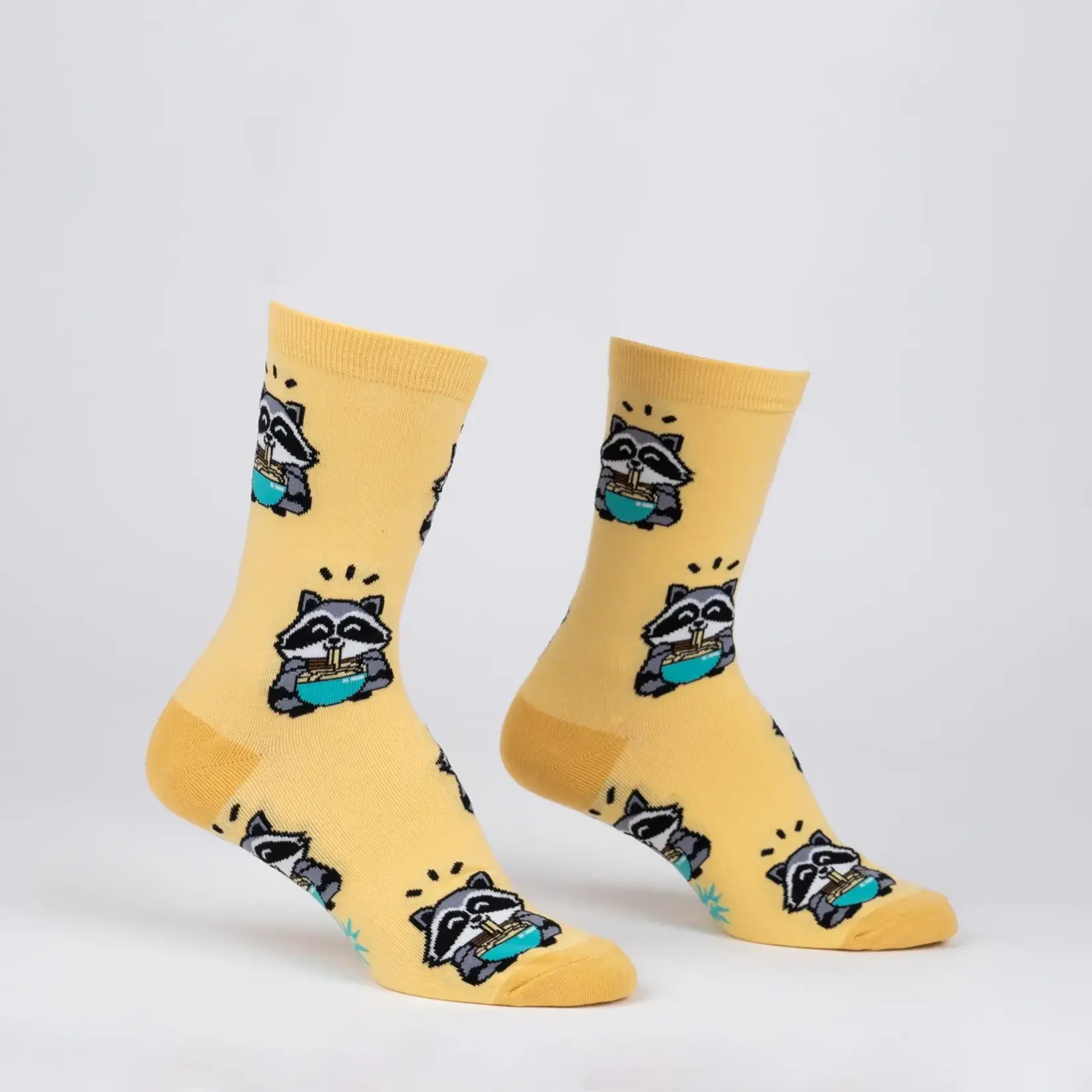 Socks (Womens) - Raccoons Eating Ramen