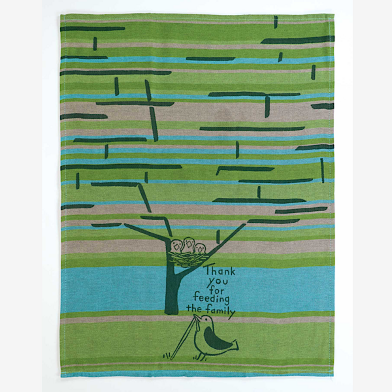 Dish Towel - Thank You For Feeding The Family (Birds)