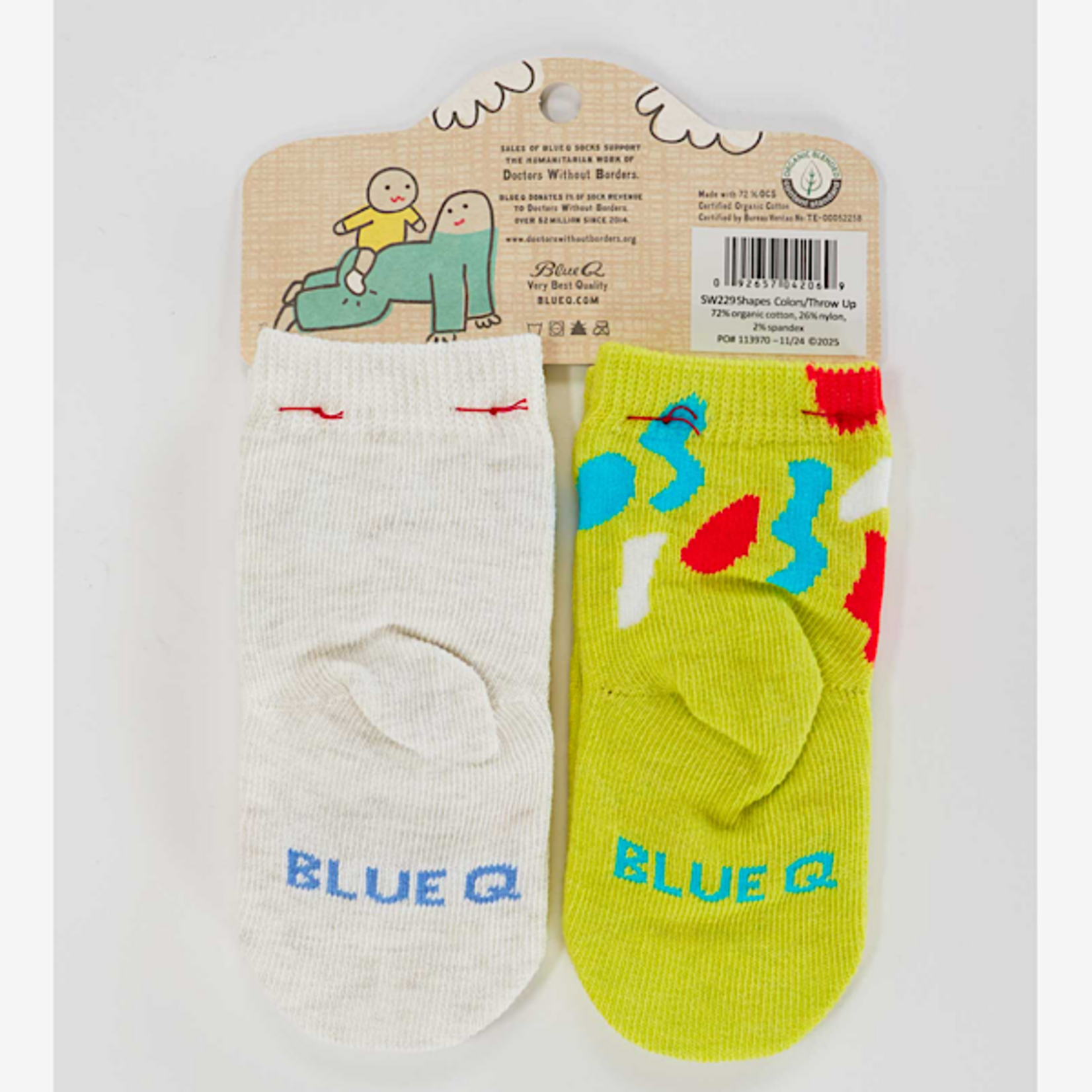 Socks (Baby) (2 Pair) - Big Fan Of Shapes And Colors / Cool If I Throw Up On You?