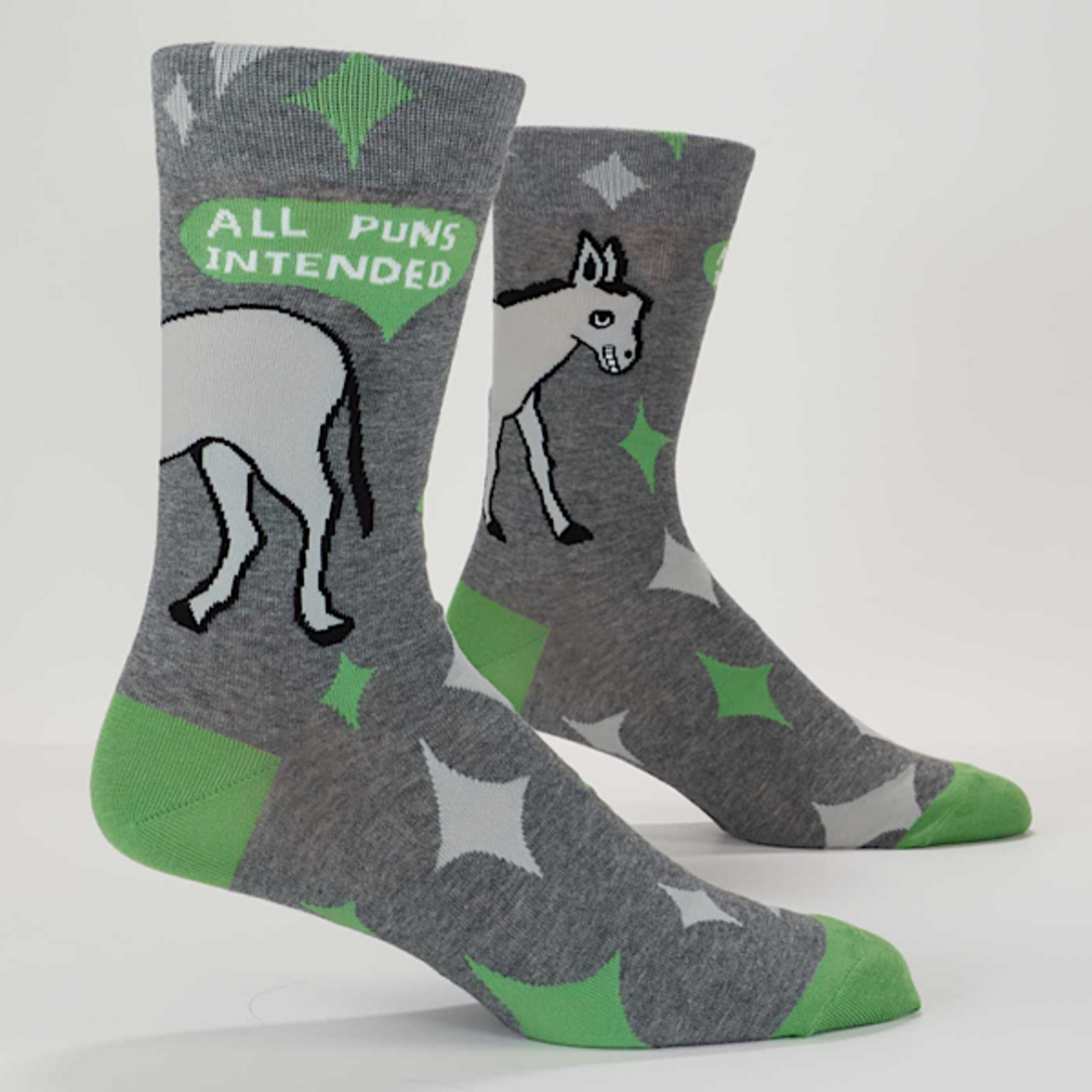 Socks (Mens) (Crew) - All Puns Intended Jack Ass