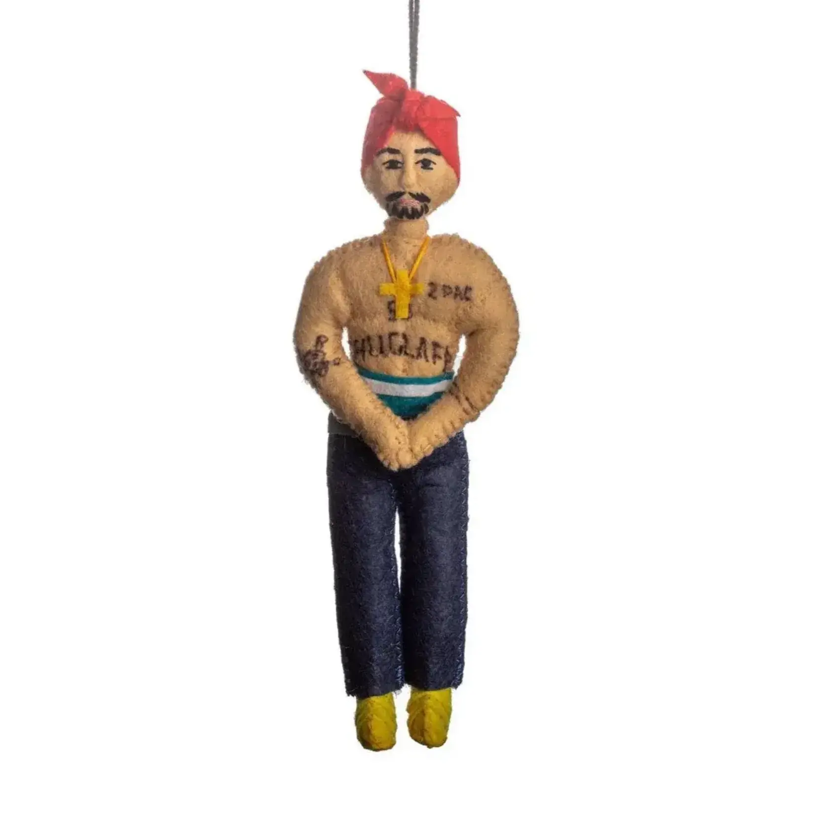 Ornament - (Felted) Tupac Shakur
