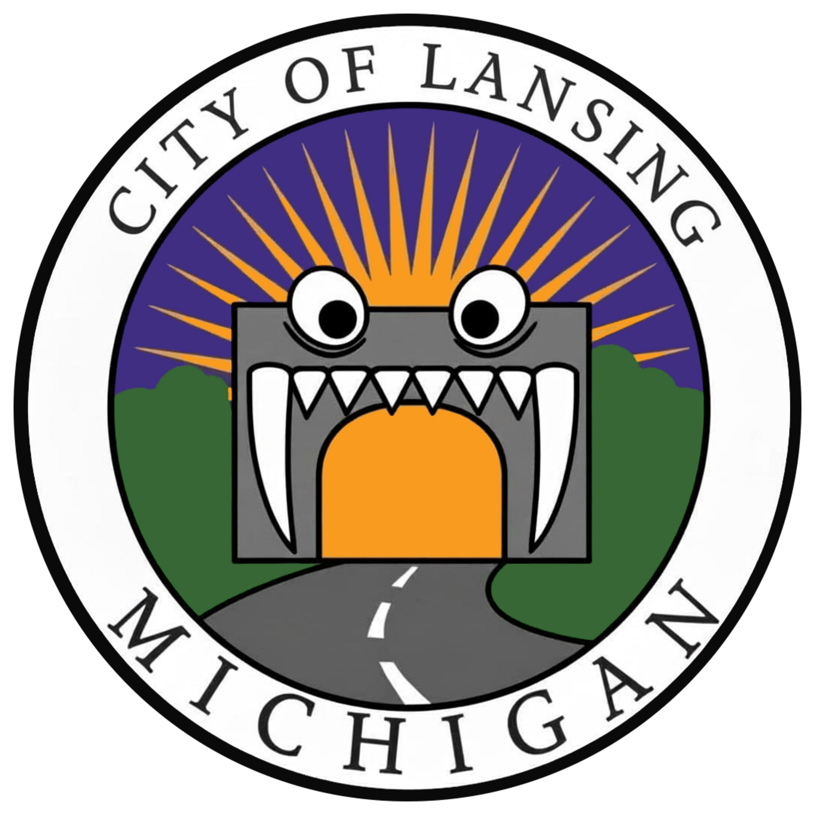 Sticker - City Of Lansing, Michigan Logo Big Penny