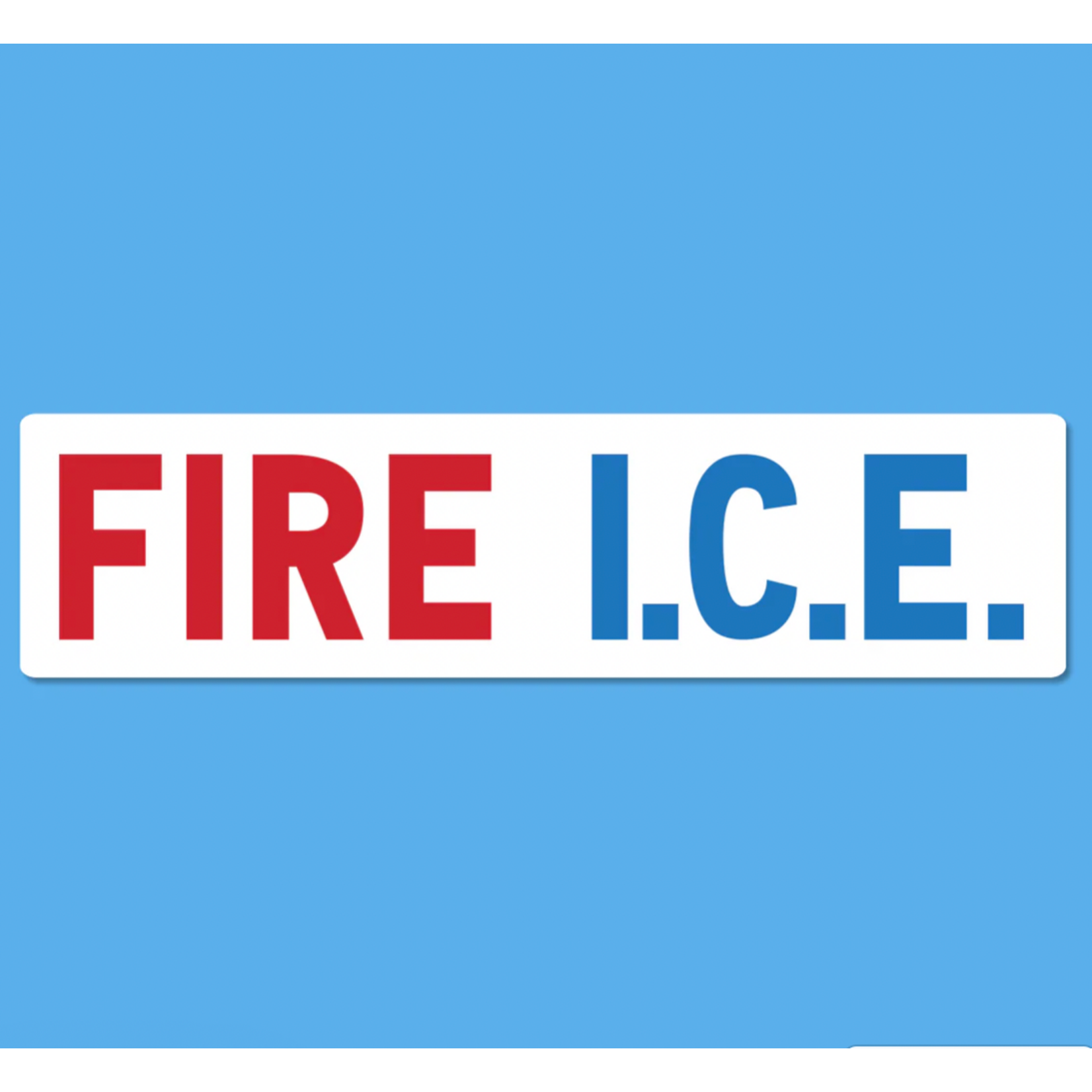 Bumper Sticker - FIRE I.C.E.