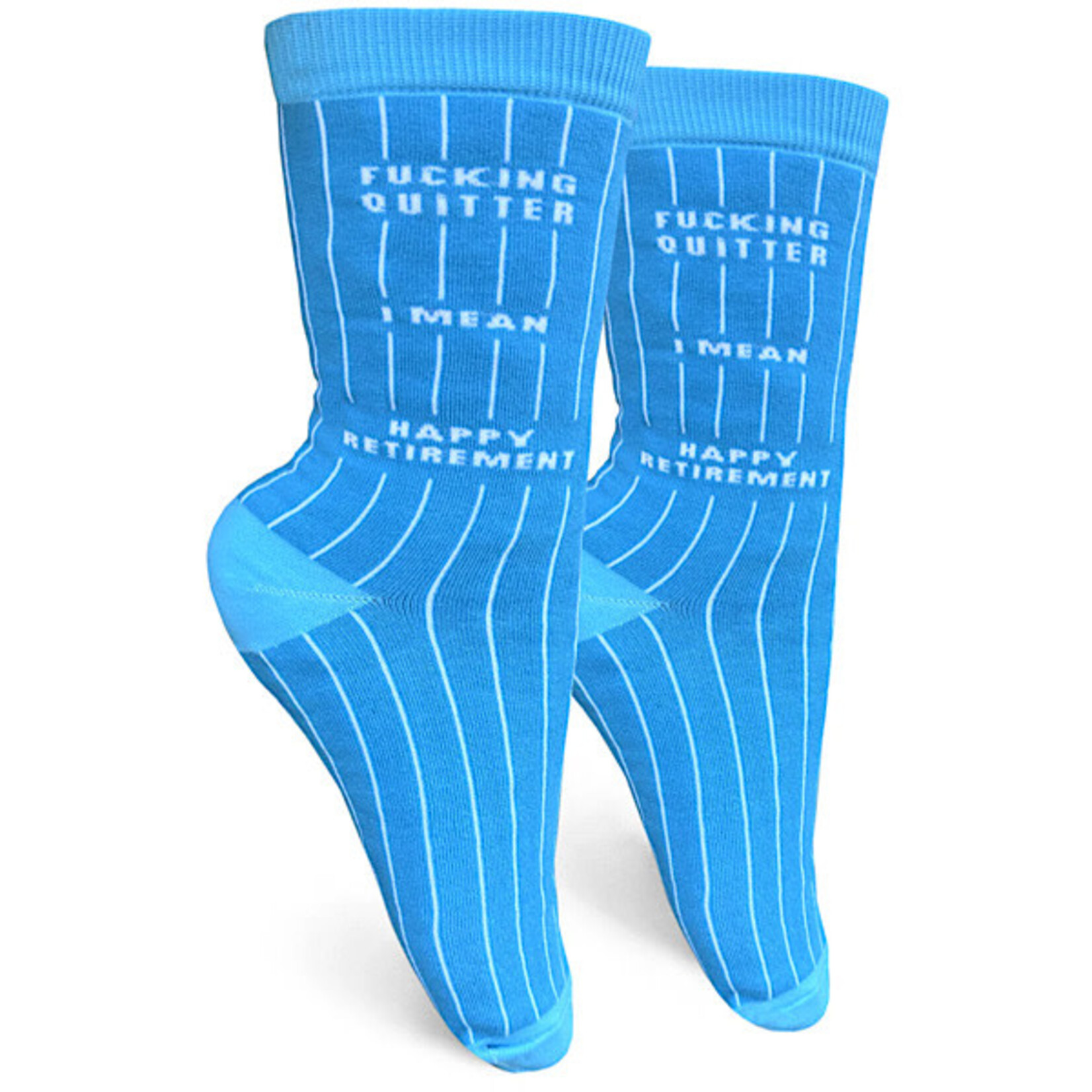 Socks (Womens) - Fucking Quitter I Mean Happy Retirement