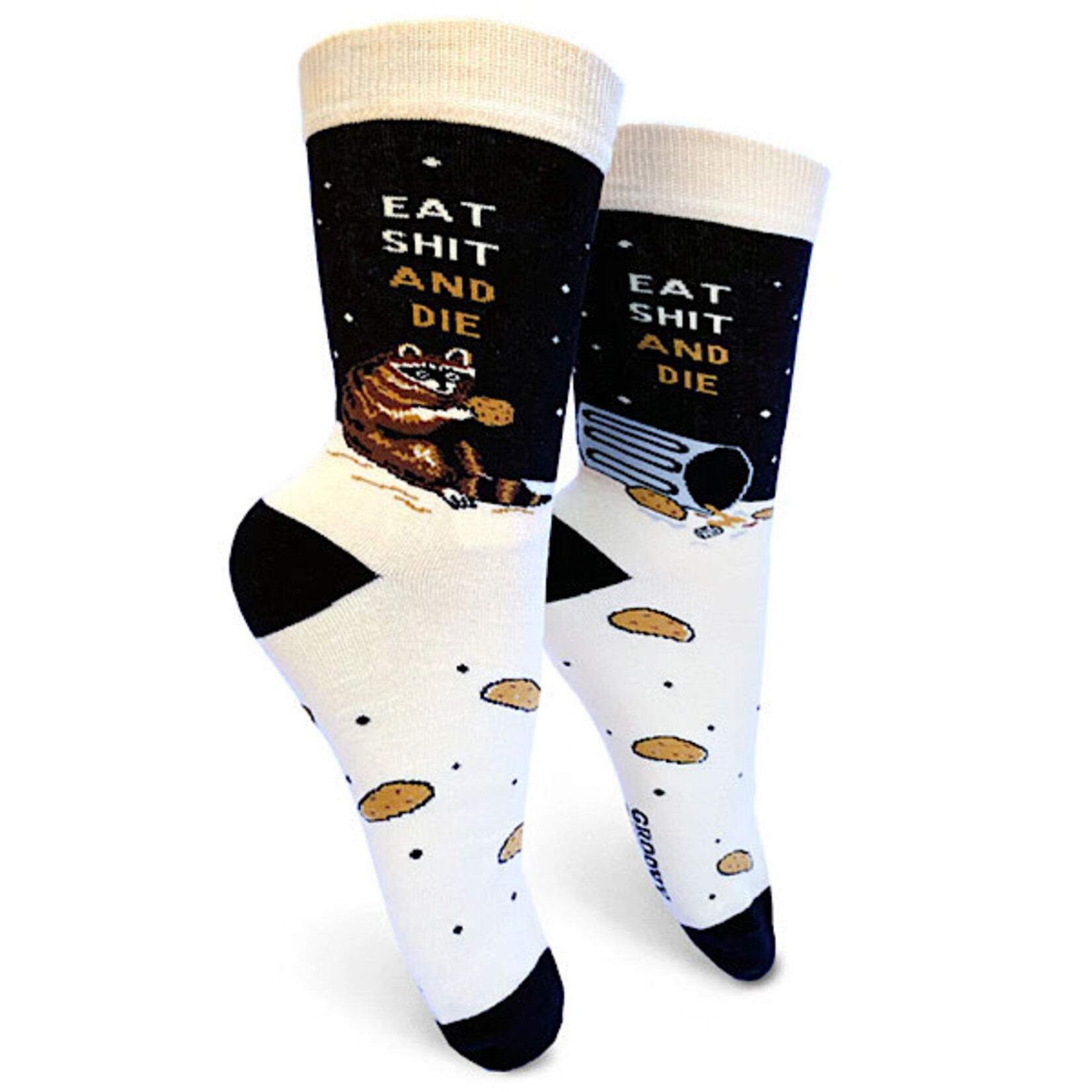 Socks (Womens) - Eat Shit And Die (Raccoon)