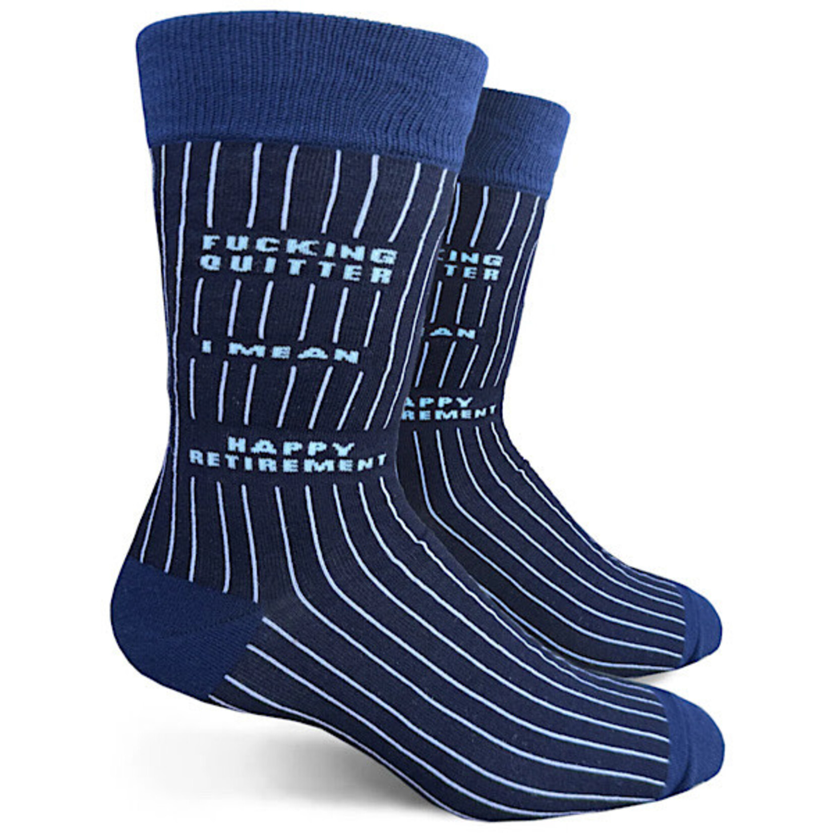 Socks (Mens) - Fucking Quitter I Mean Happy Retirement