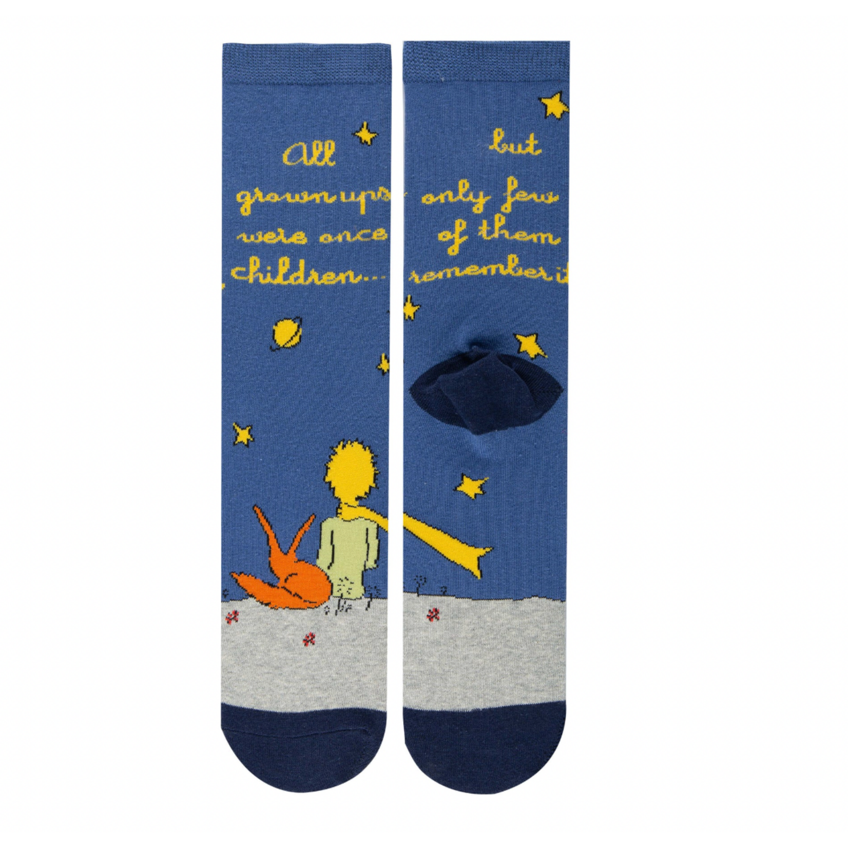 Socks (Womens) "Grown Ups Were Once Children. Only Few Of Them Remember" - The Little Prince