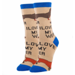 Socks (Womens) - I Love My Weiner