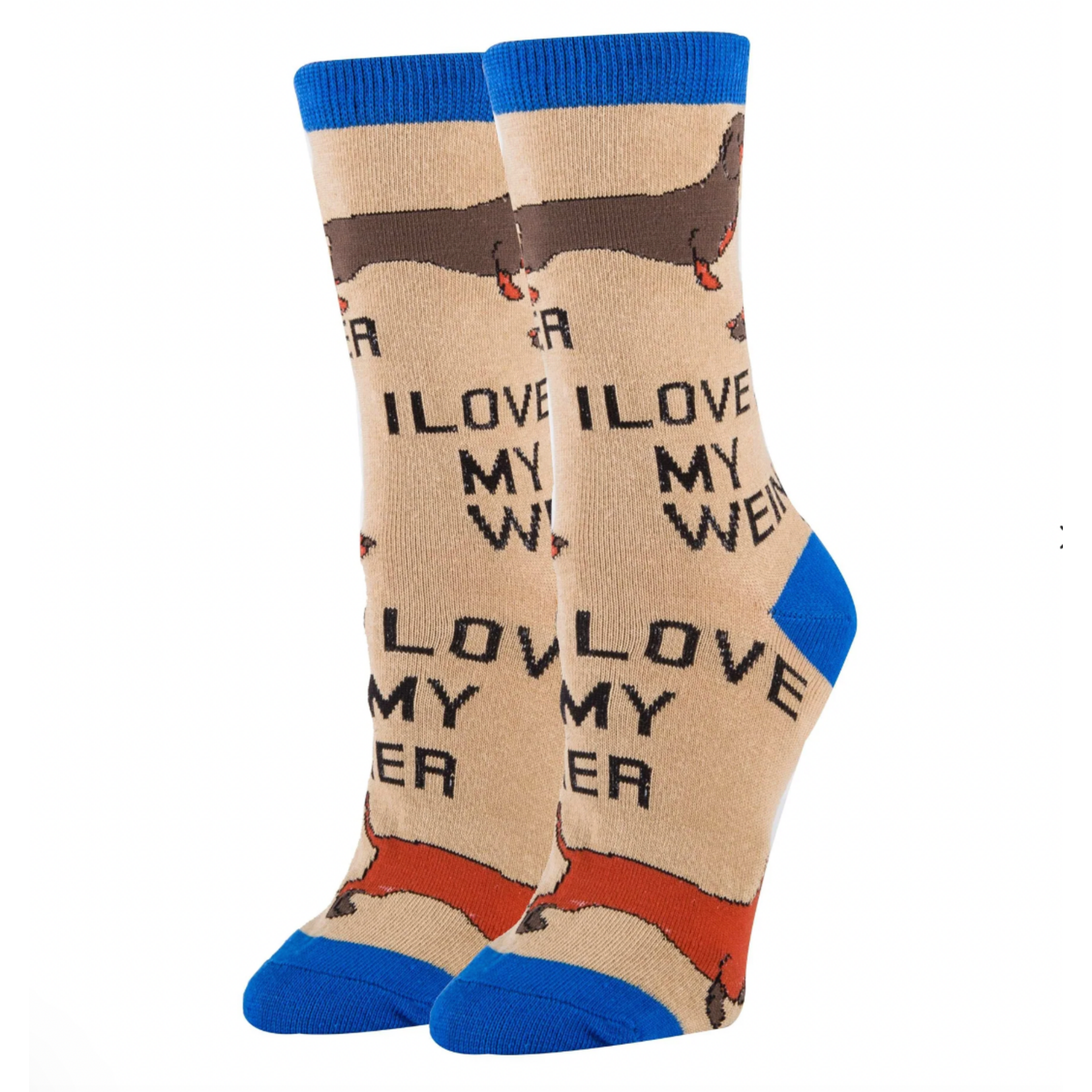 Socks (Womens) - I Love My Weiner