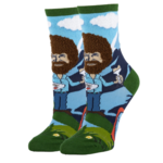 Socks (Womens) - Bob Ross - Let's Get Crazy