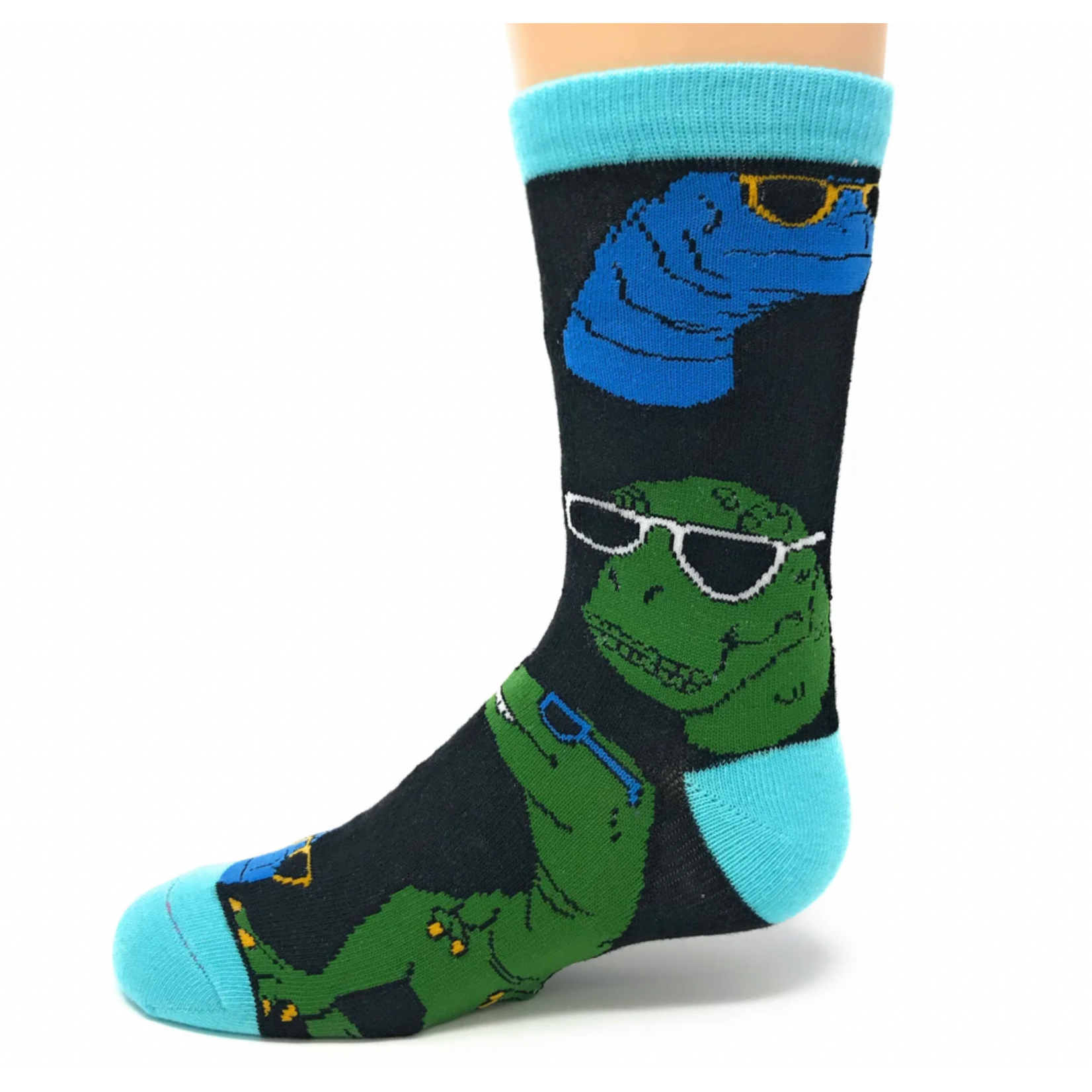 Socks (Kids) T Rex In Sunglasses