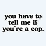 Sticker - You Have To Tell Me If You’re A Cop