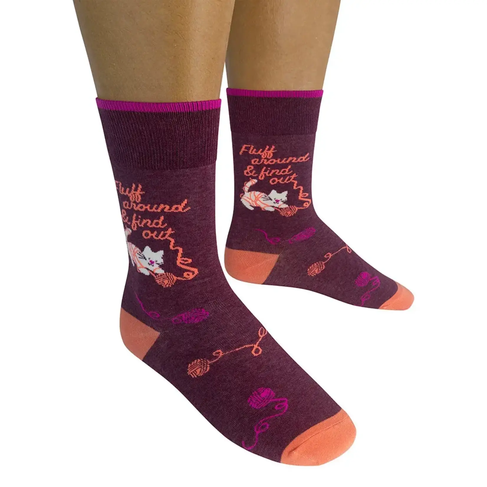 Socks (Unisex) - Fluff Around And Find Out (Cat)