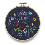 Embroidery Kit - Live Laugh Fuck Off