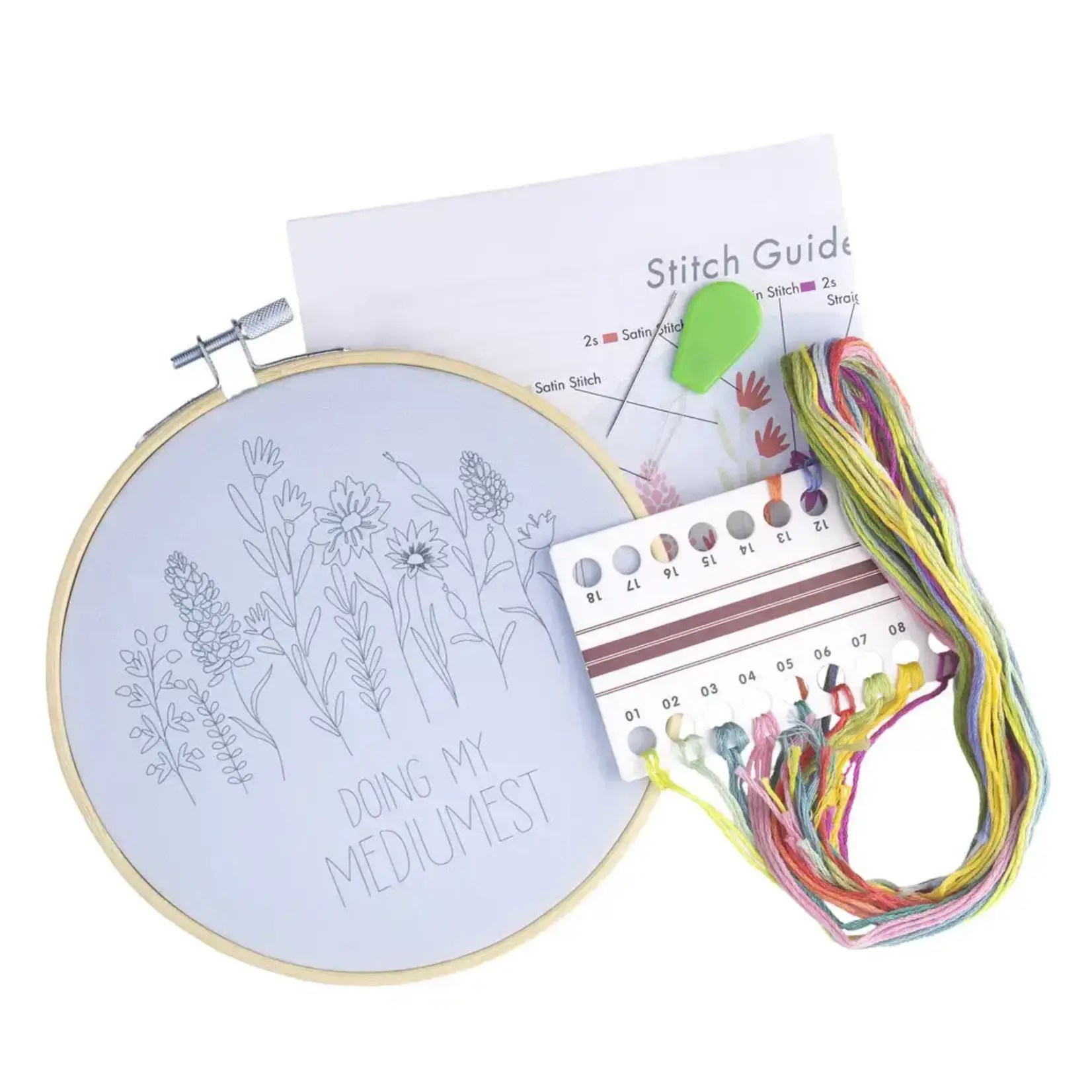 Embroidery Kit - Doing My Mediumest