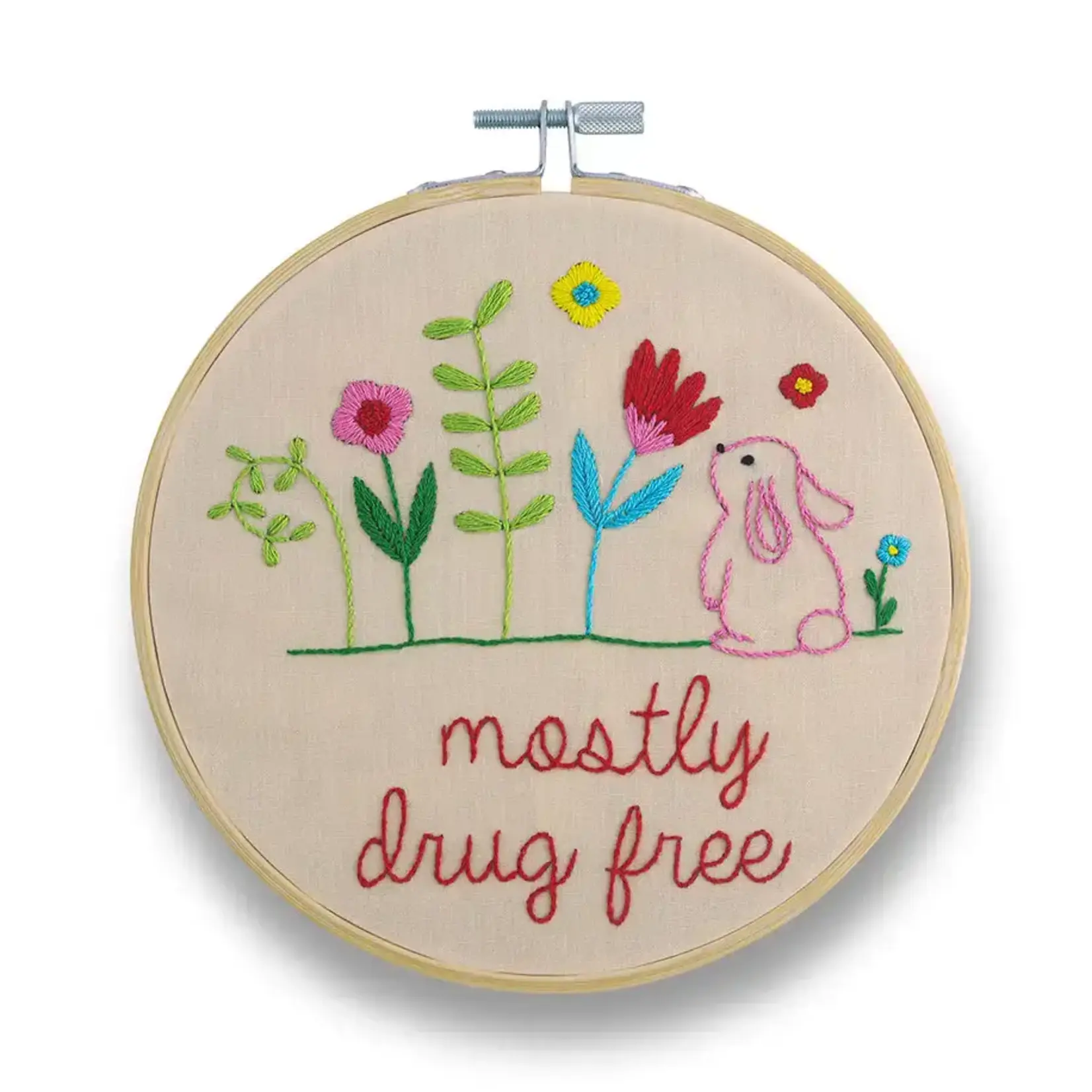 Embroidery Kit - Mostly Drug Free