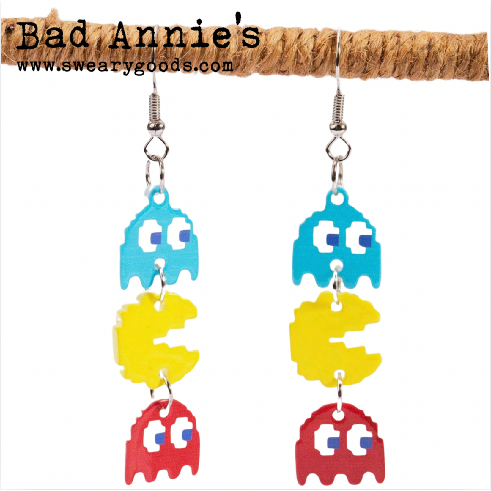 Earrings - Pac Man