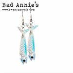 Earrings - Iridescent Sardines