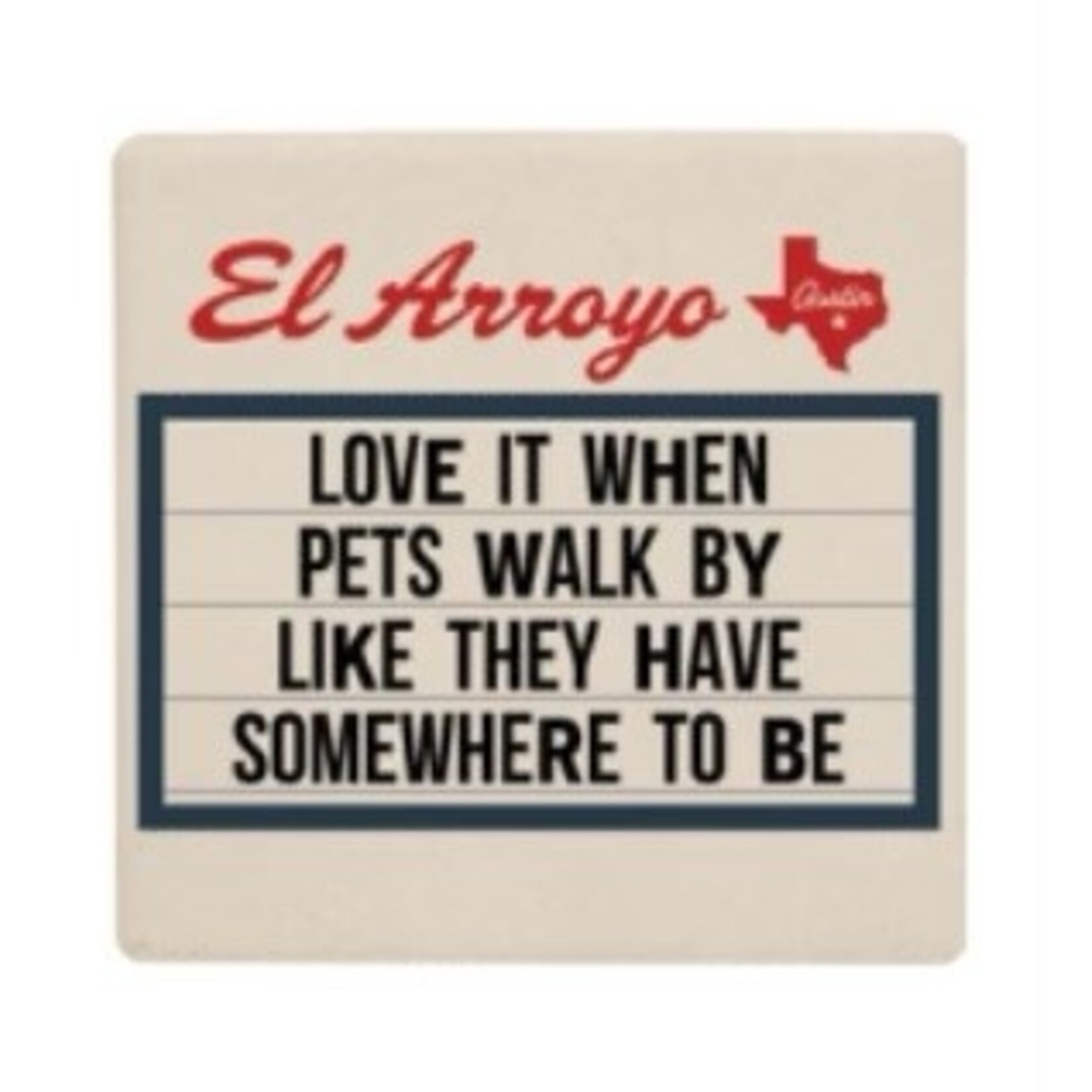 Coaster - Love It When Pets Walk By Like They Have Somewhere To Be