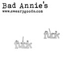 Earrings - Fuck (Silver)