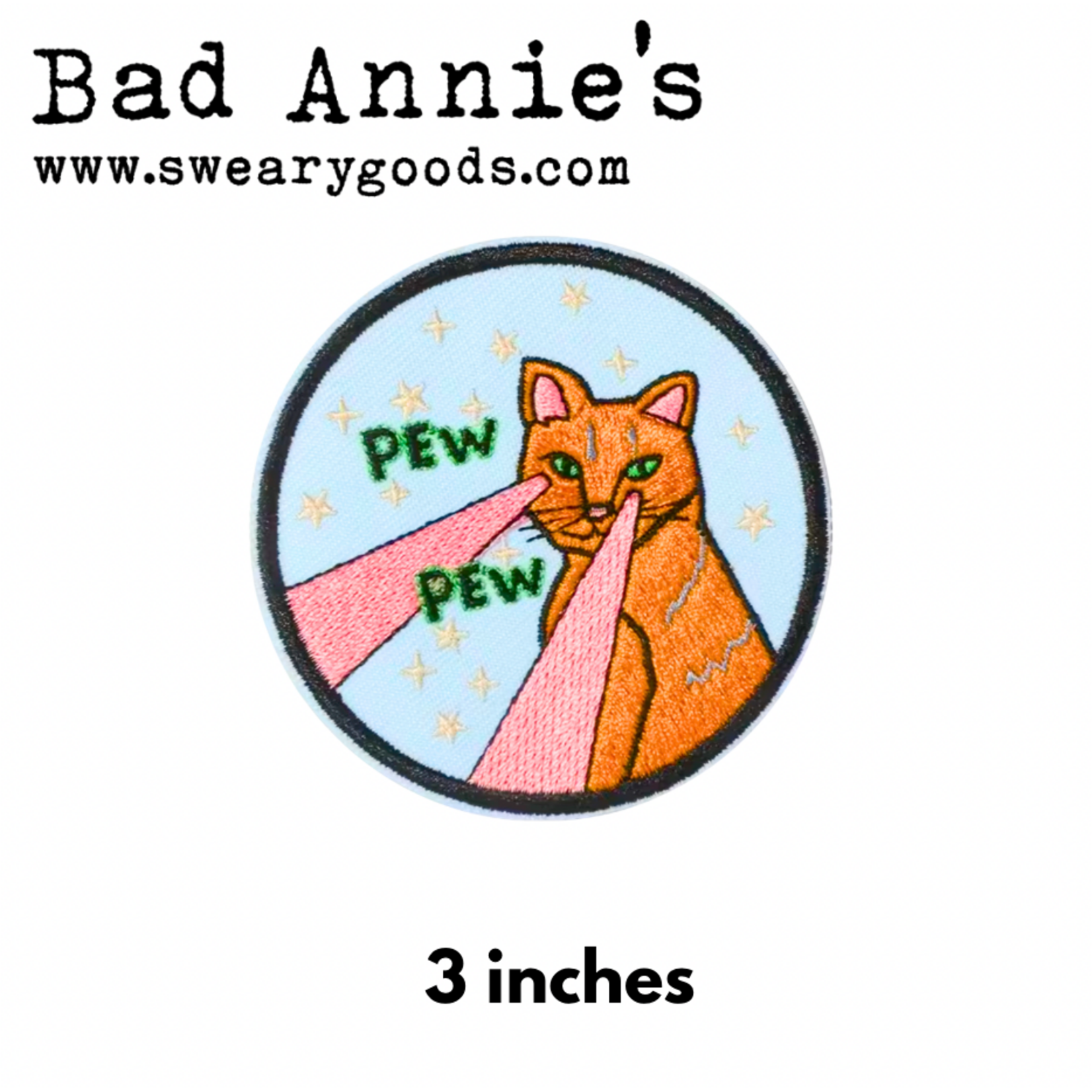 Patch- Pew Pew! (Laser Cat)