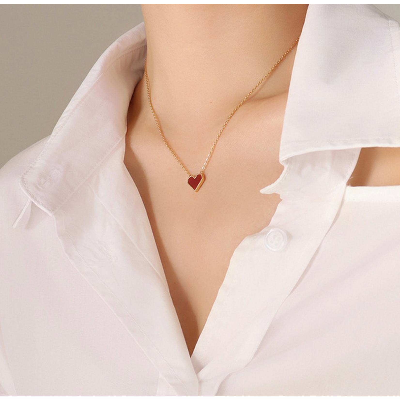 Necklace - Pixelated Heart