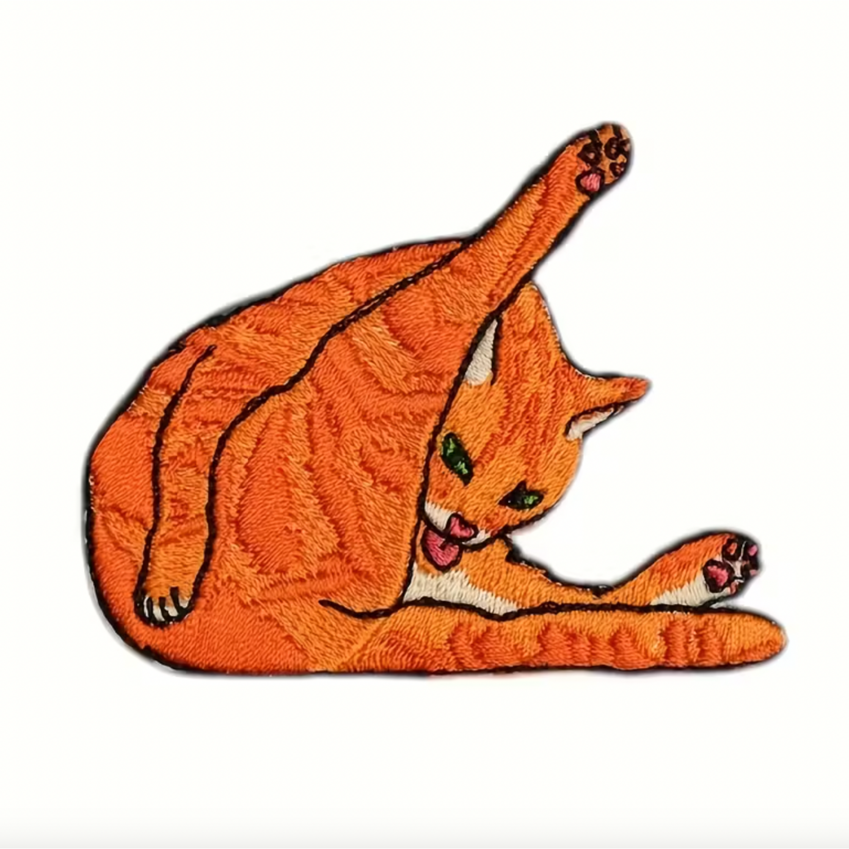 Patch - Orange Cat Licking Butt