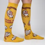 Socks (Womens) (Knee High) - Hang In There (Opossum)