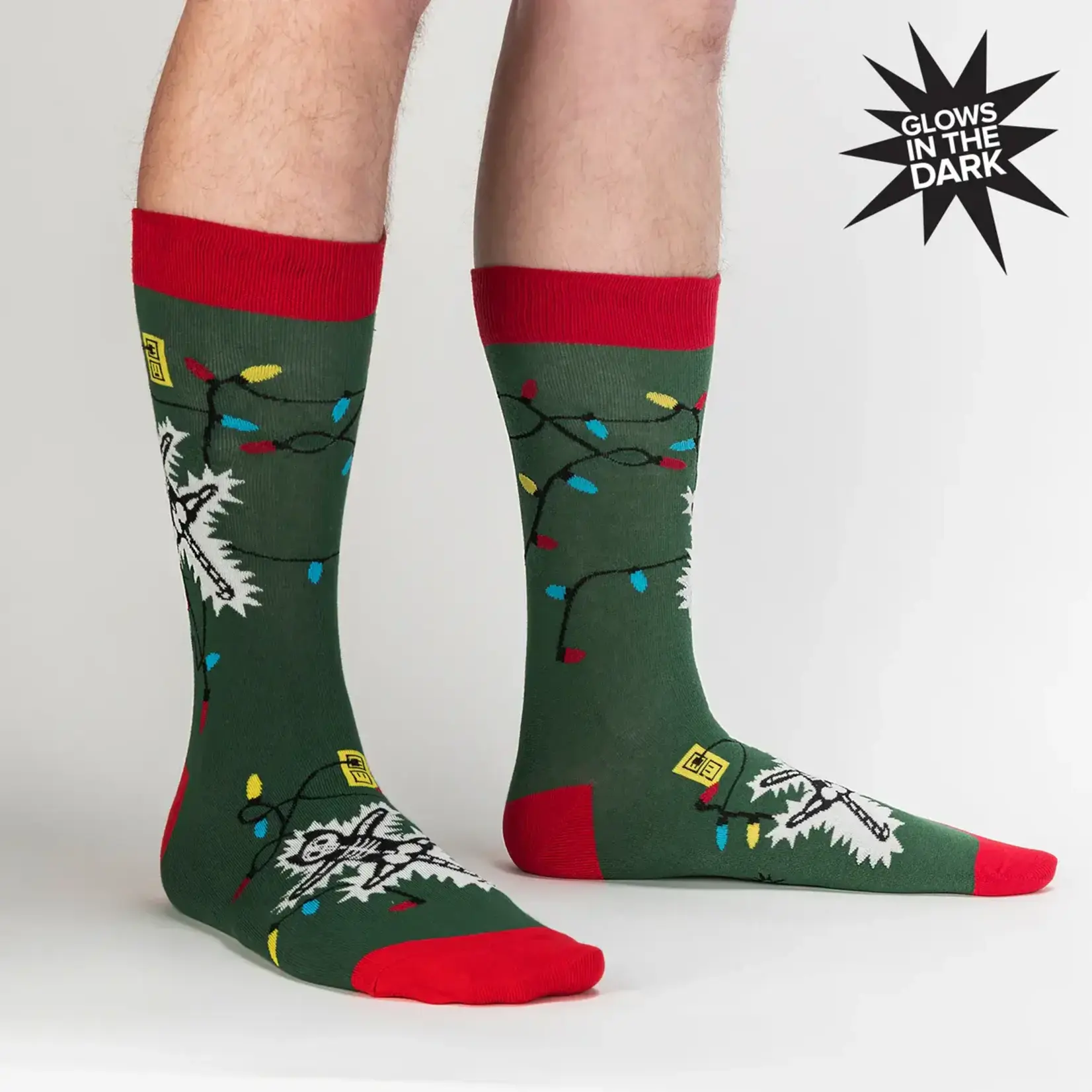 Socks (Mens) (Crew) - Eating Light This Holiday (Christmas)