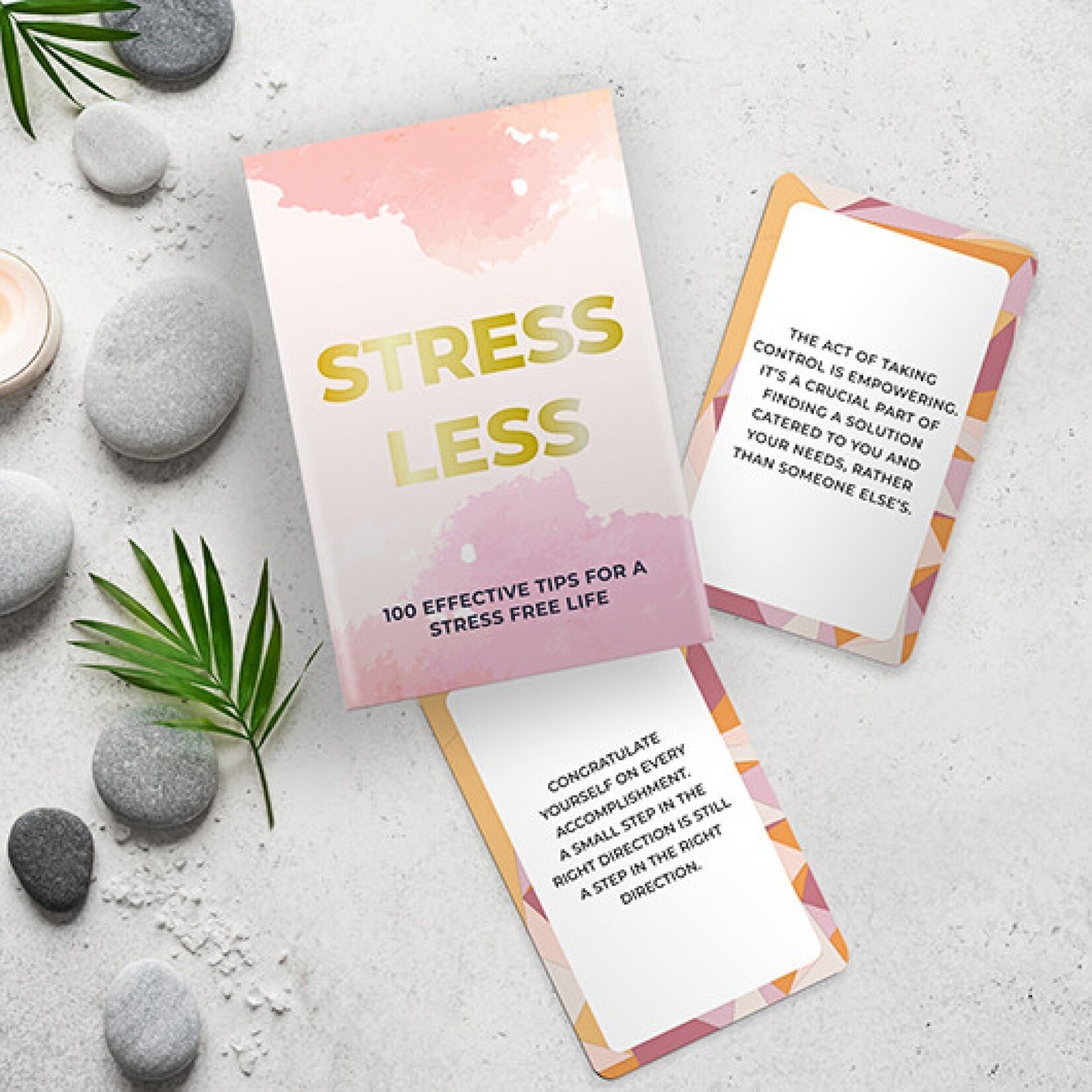 Cards - Stress Less - 100 Effective Tips For A Stress Free Life
