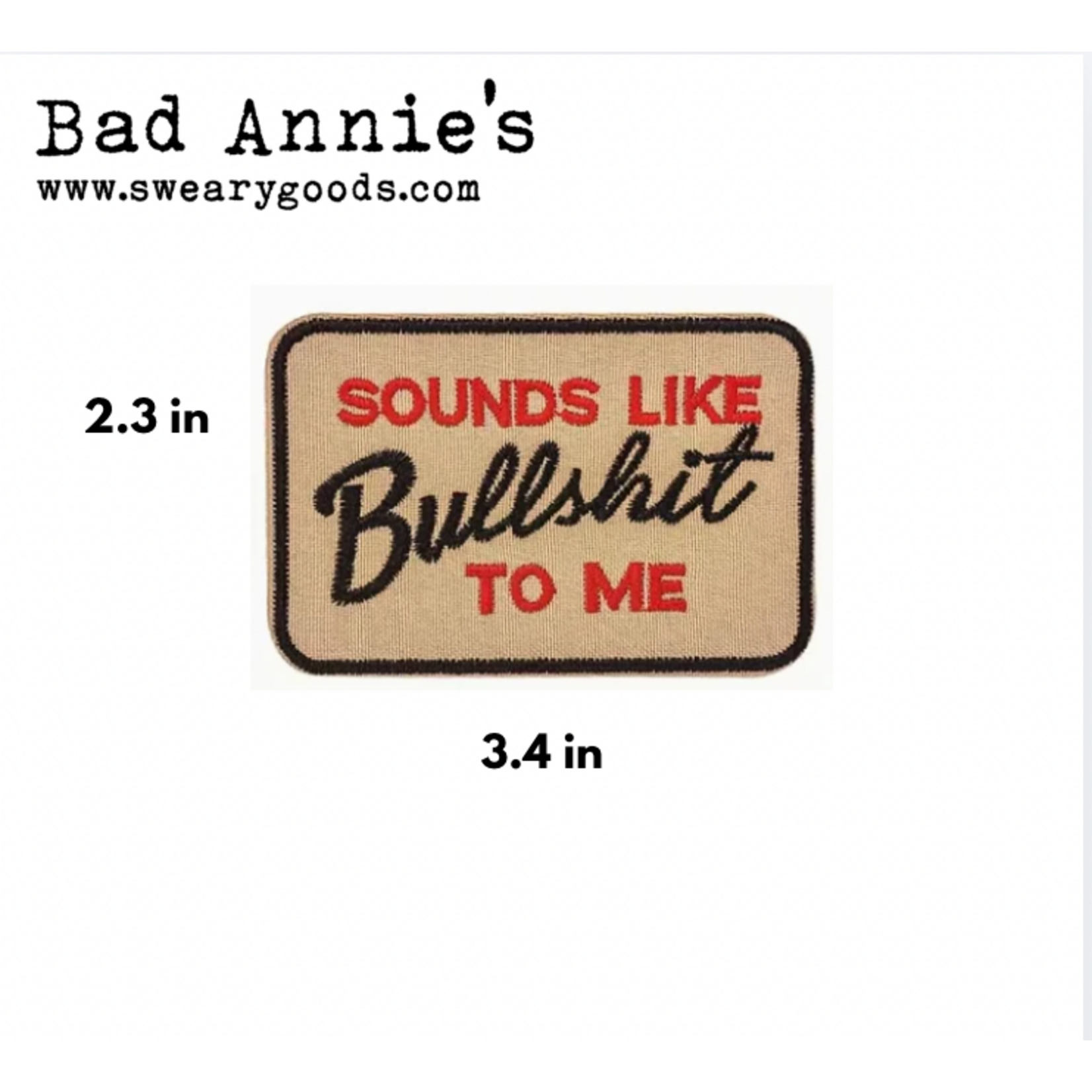 Patch - Sounds Like Bullshit To Me