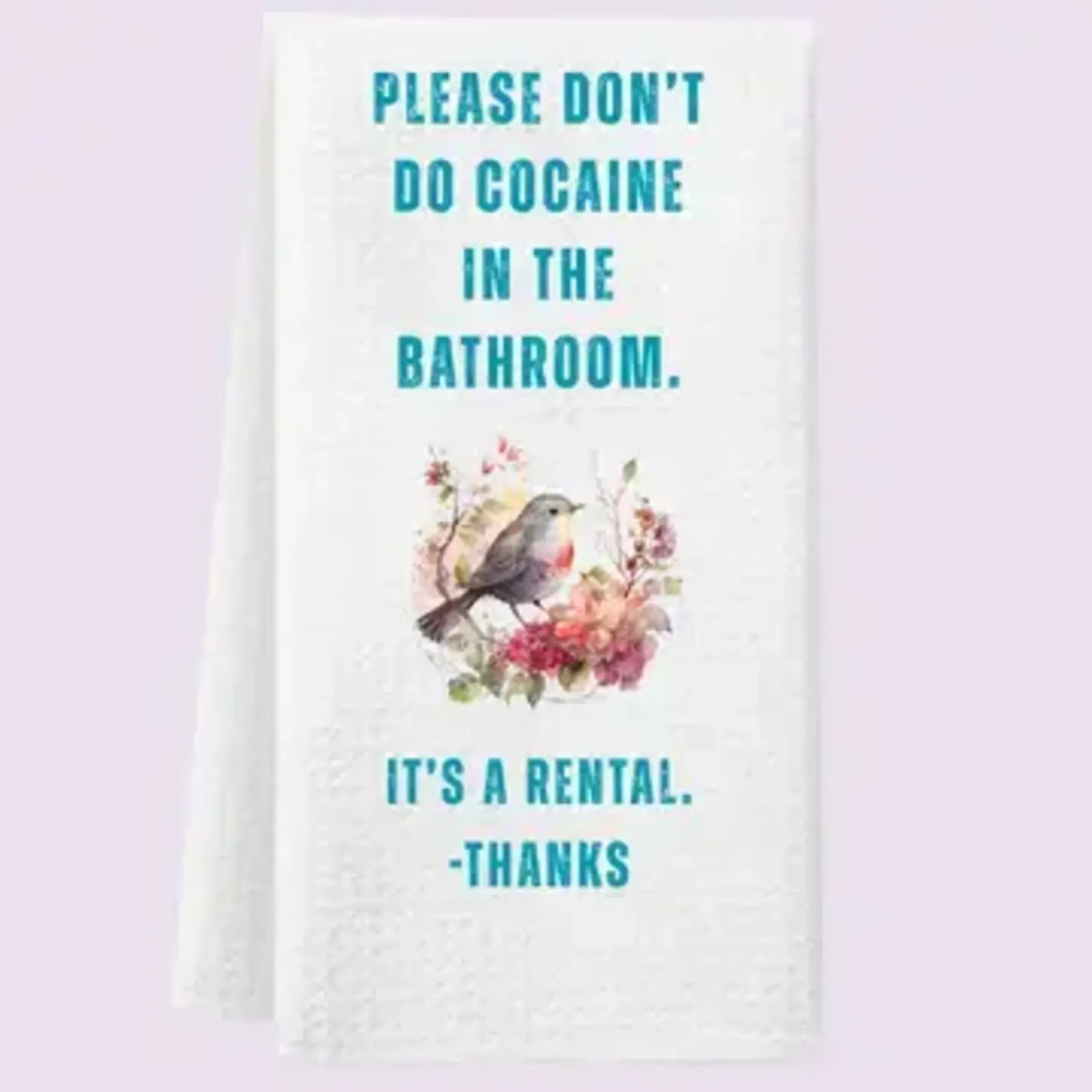 Dish Towel - Please Don’t Do Cocaine In The Bathroom It’s A Rental Thanks