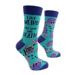 Socks (Womens) - Live Weird Fake Your Own Death
