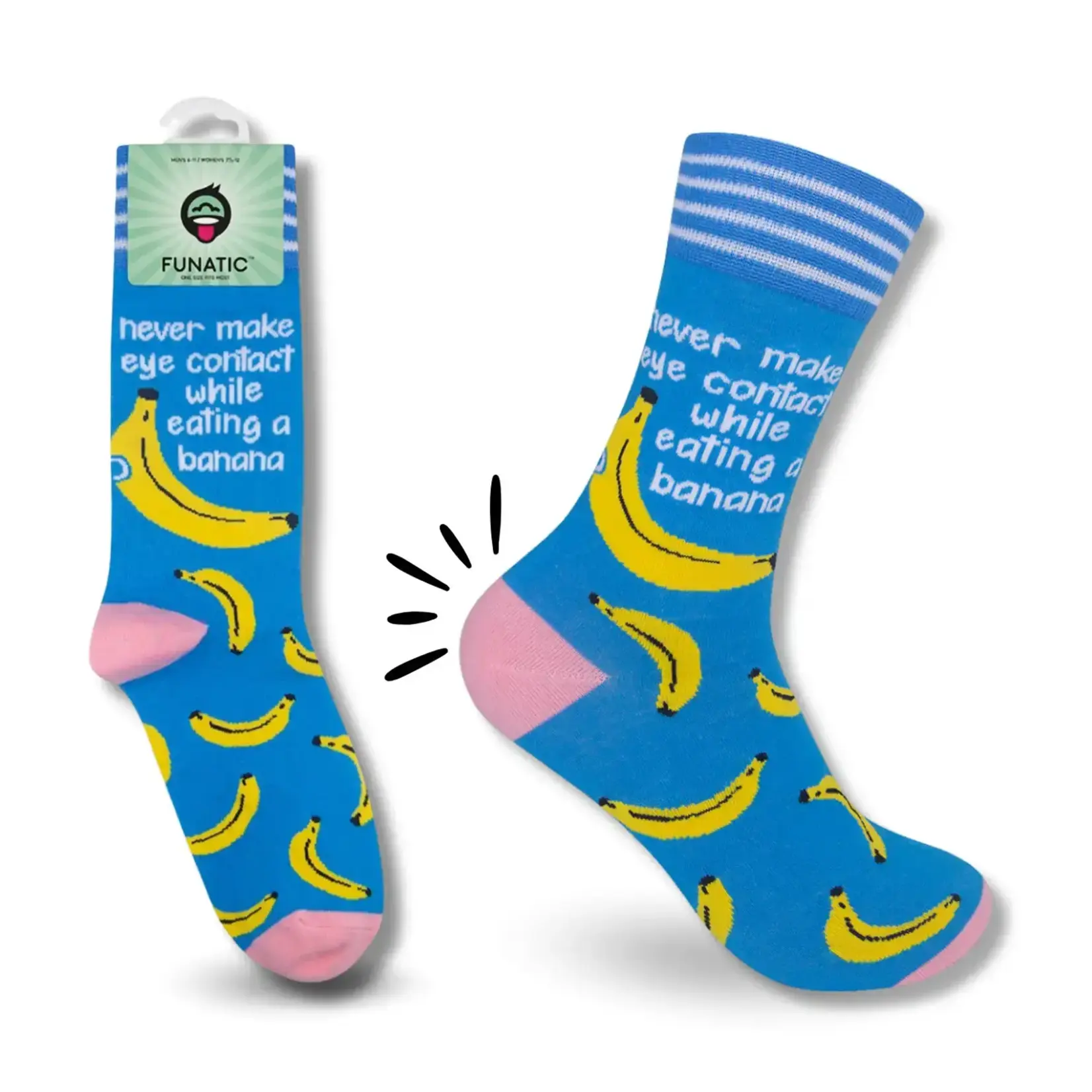 Socks (Unisex) - Never Make Eye Contact While Eating A Banana