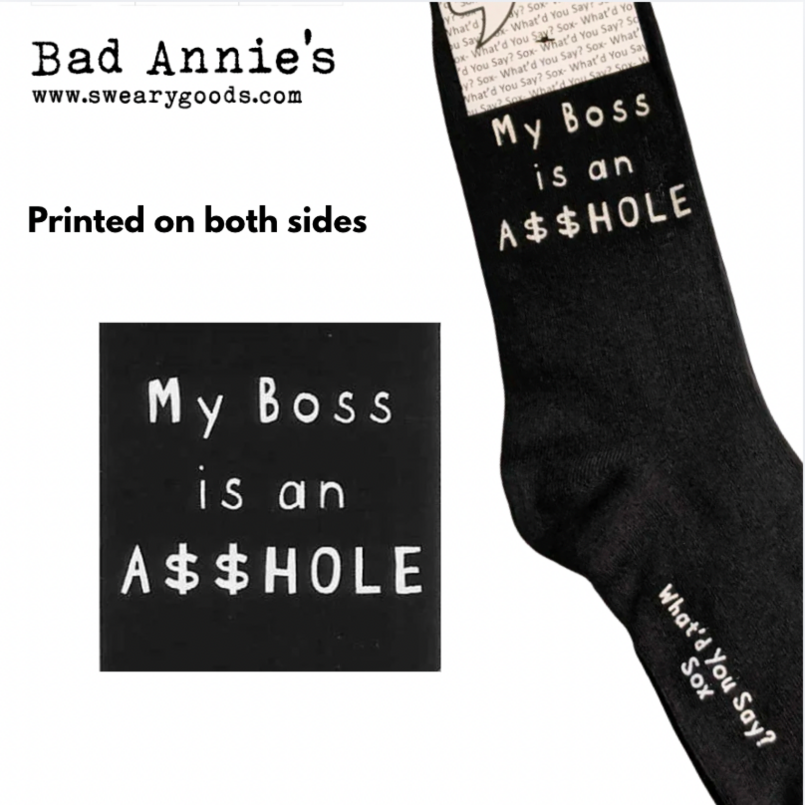 Socks (Unisex) - My Boss Is An A$$hole