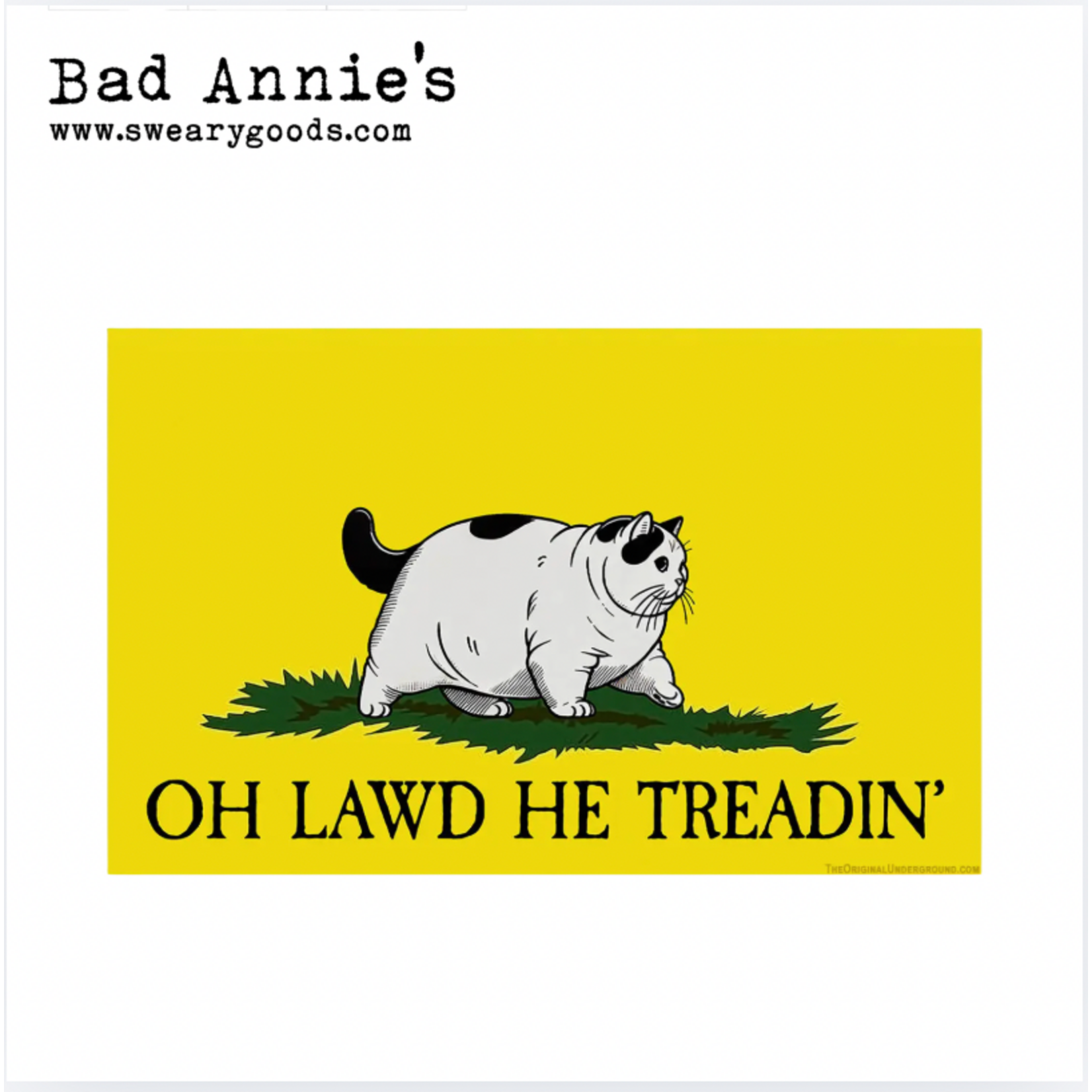 Sticker - Oh Lawd. He Treadin'