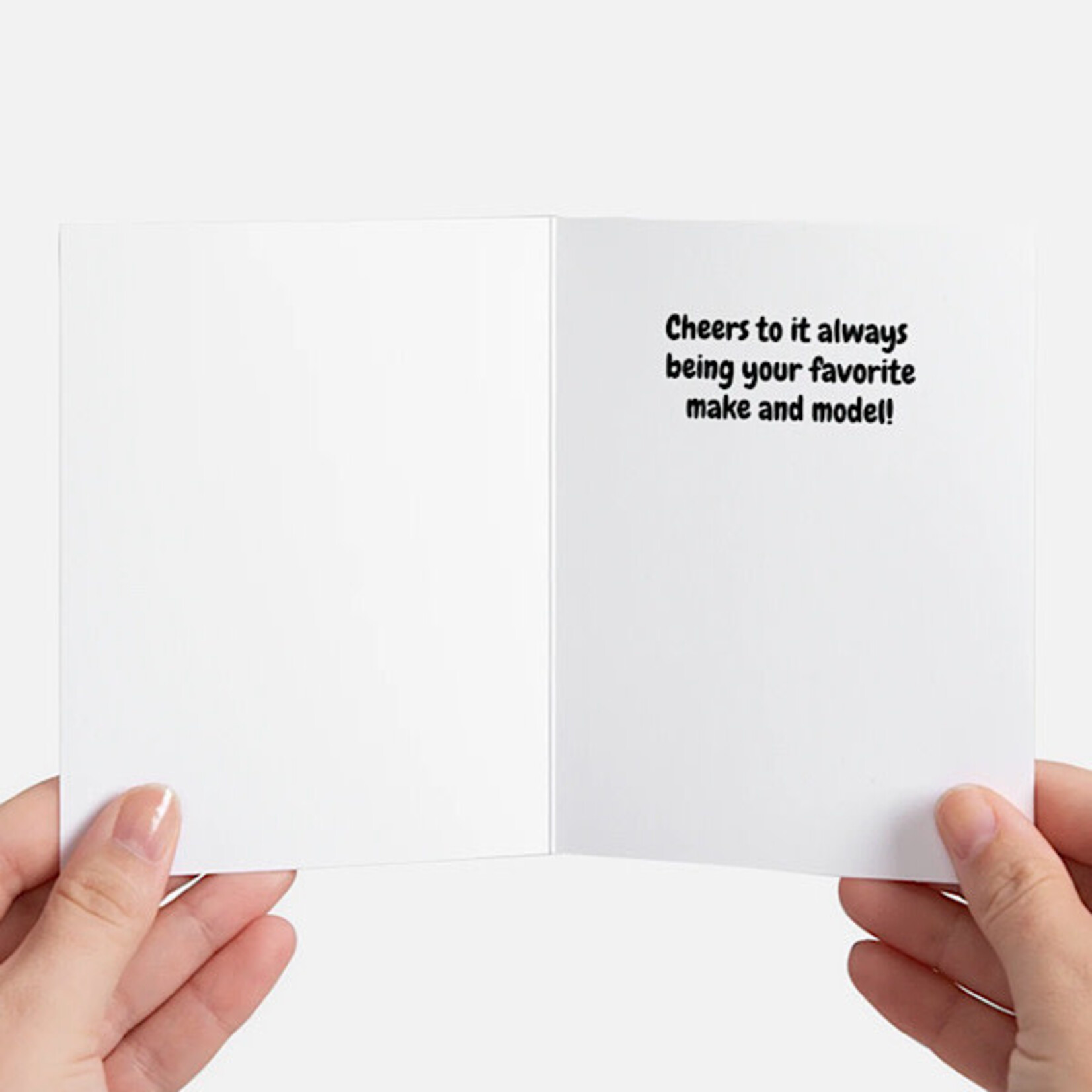 Bad Annie’s Card #W26-1 - Same Peen Forever INSIDE: Cheers To It Always Being Your Favorite Make And Model!