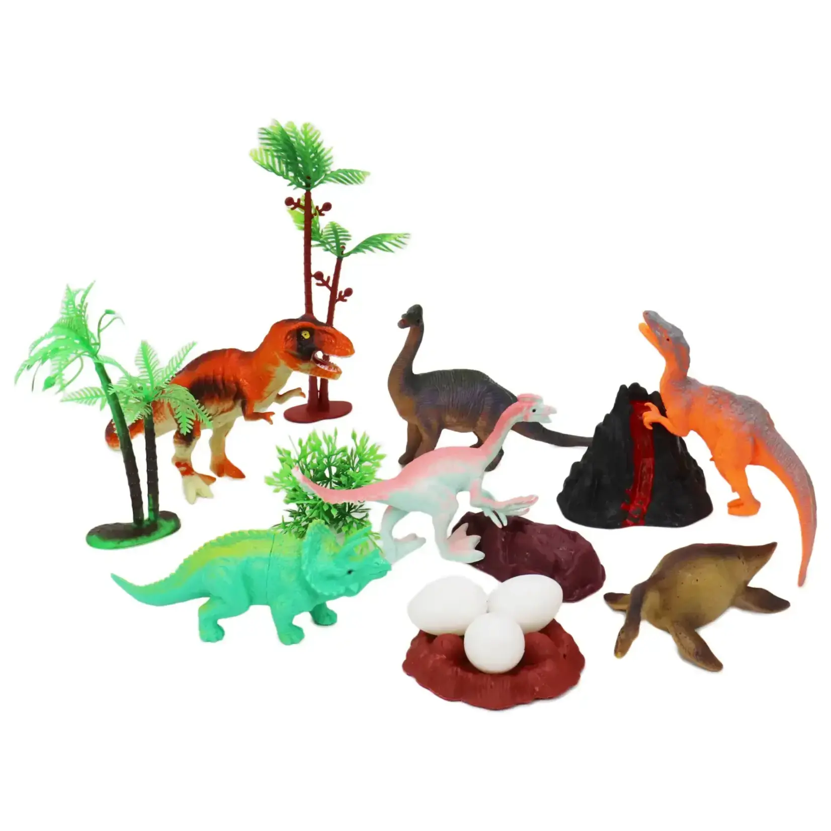 Toys - 15-Piece Dinosaur Figures Play Set Jar - 8 Inch