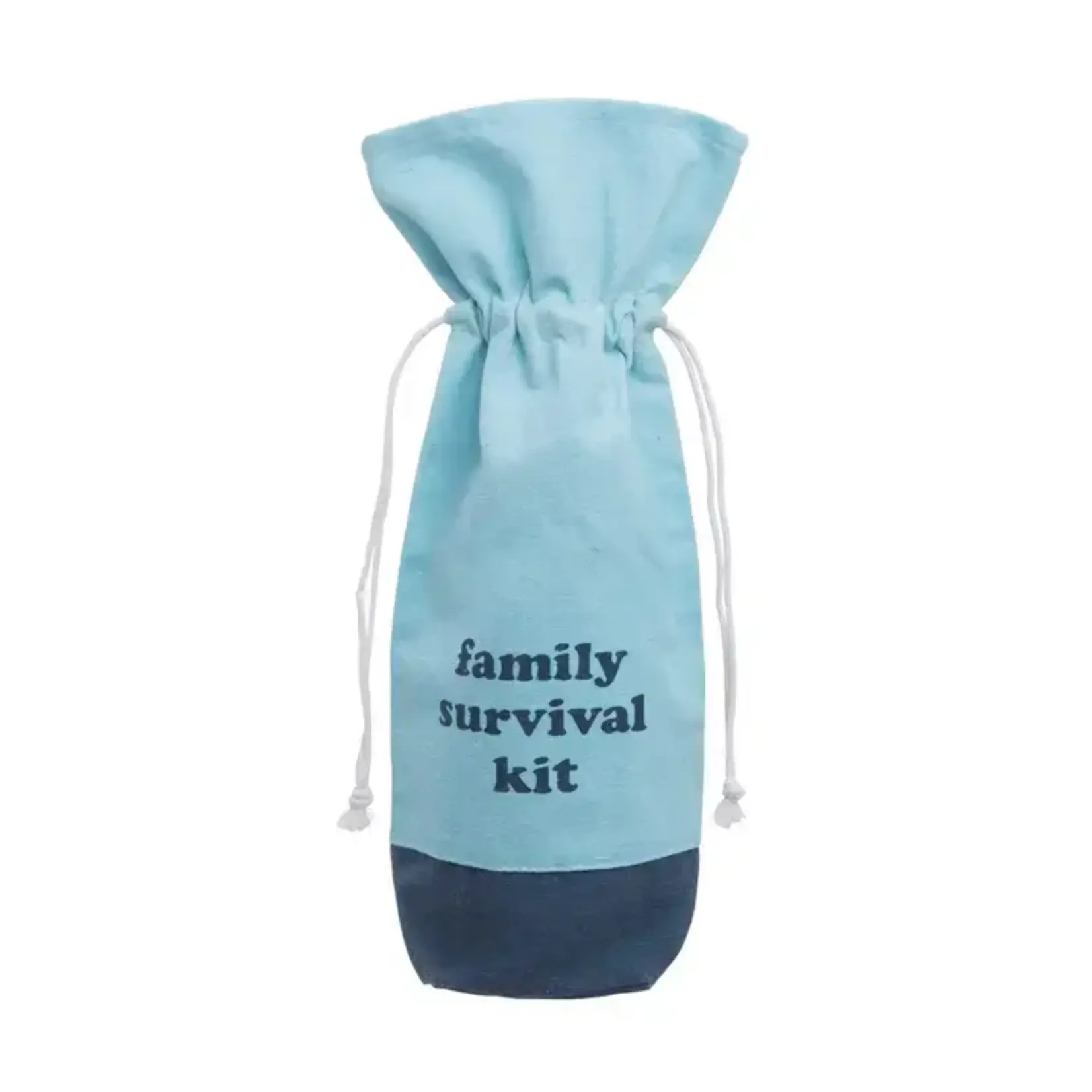 Wine Gift Sack - Family Survival Kit