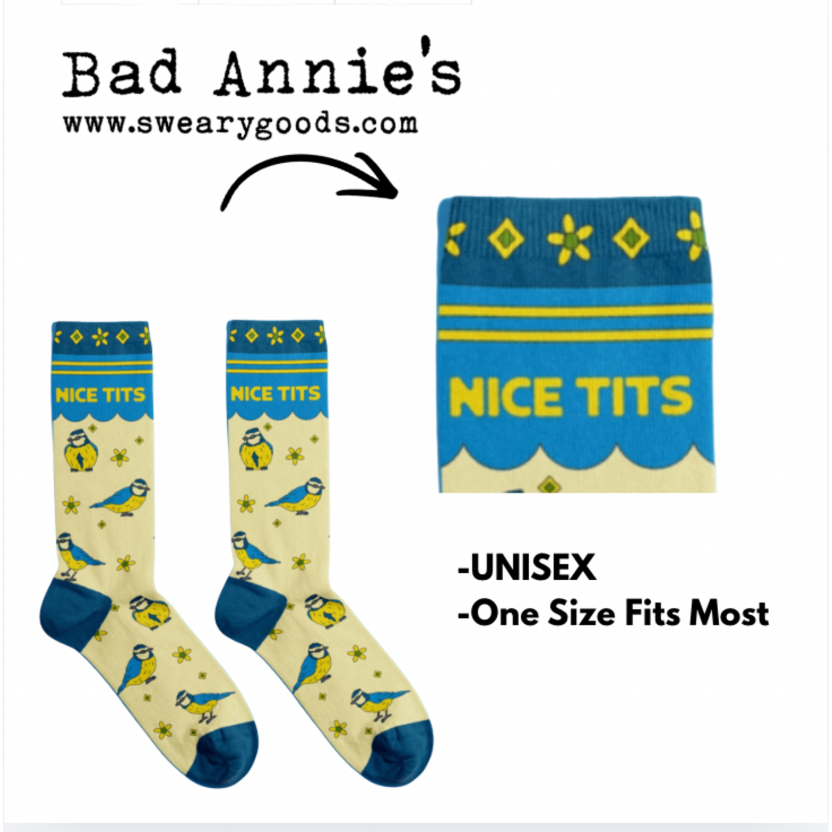 Socks - Unisex - Calm Your Tits