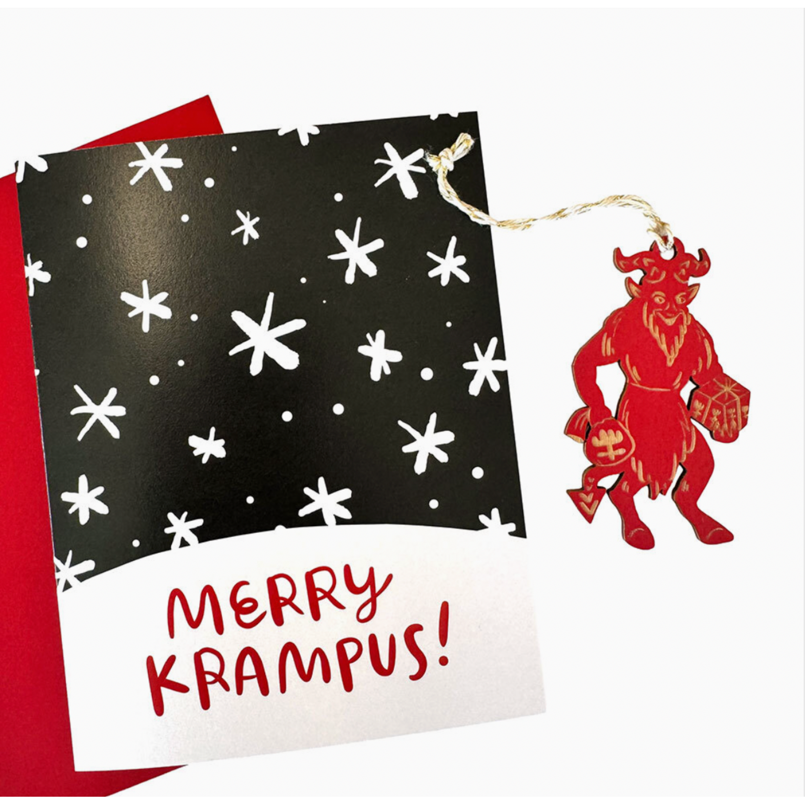 Card - Merry Krampus! (With Krampus Ornament)