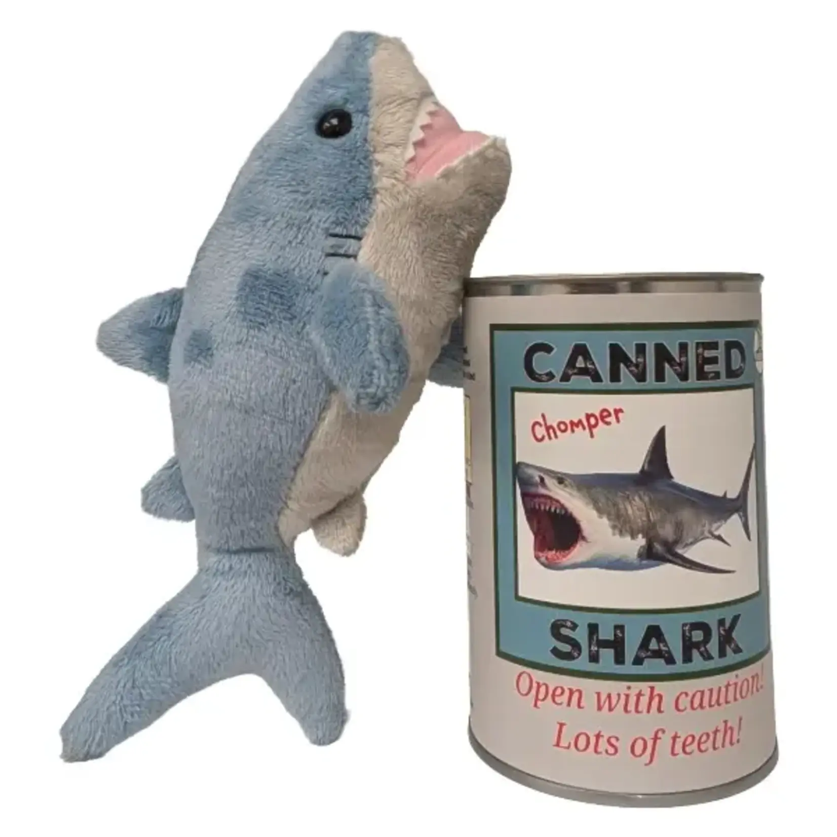 Toy - Canned Shark Chomper Stuffed Animal